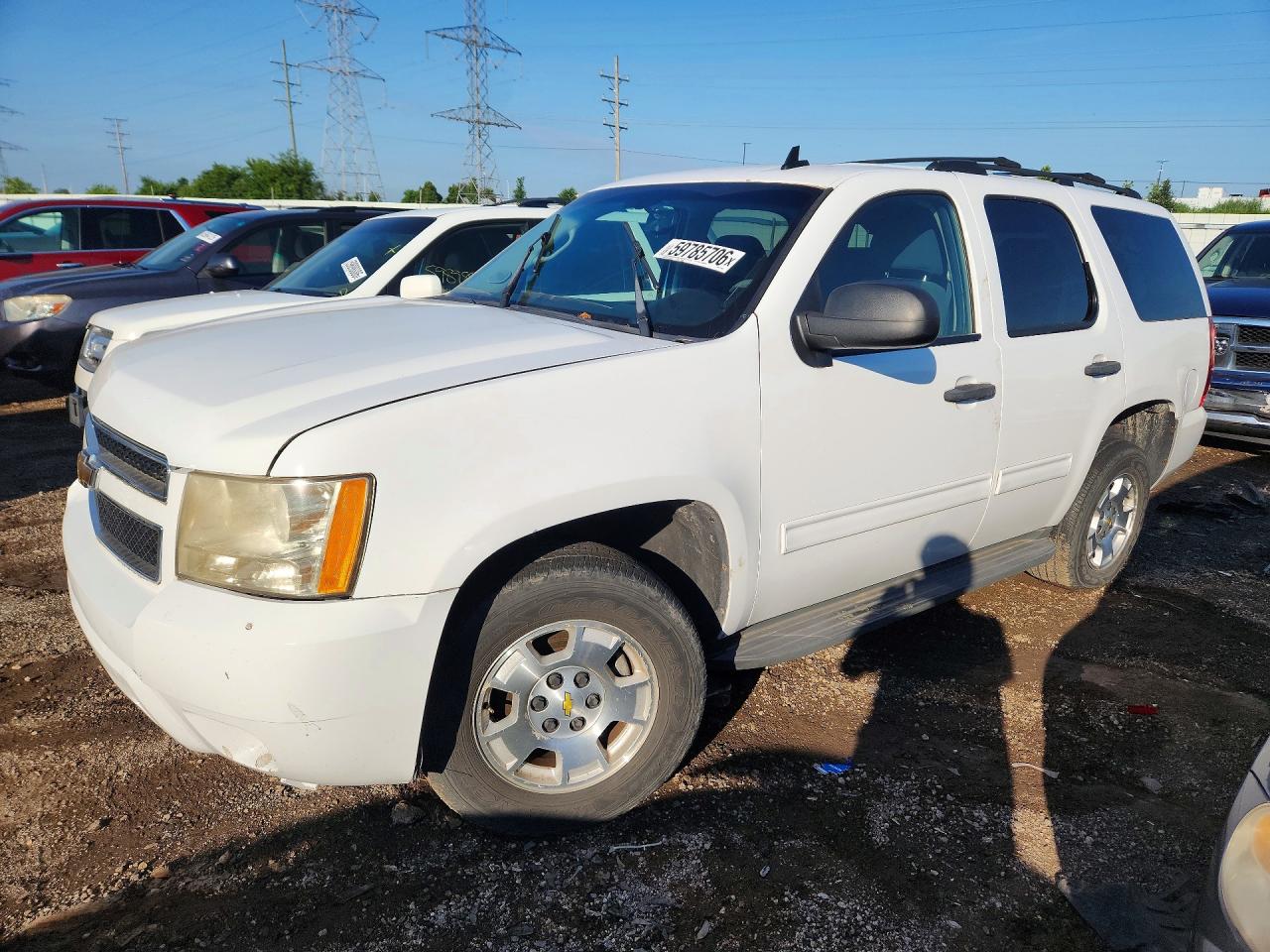 2009 Chevrolet Tahoe C1500 Ls White vin: 1GNFC13C69R276048