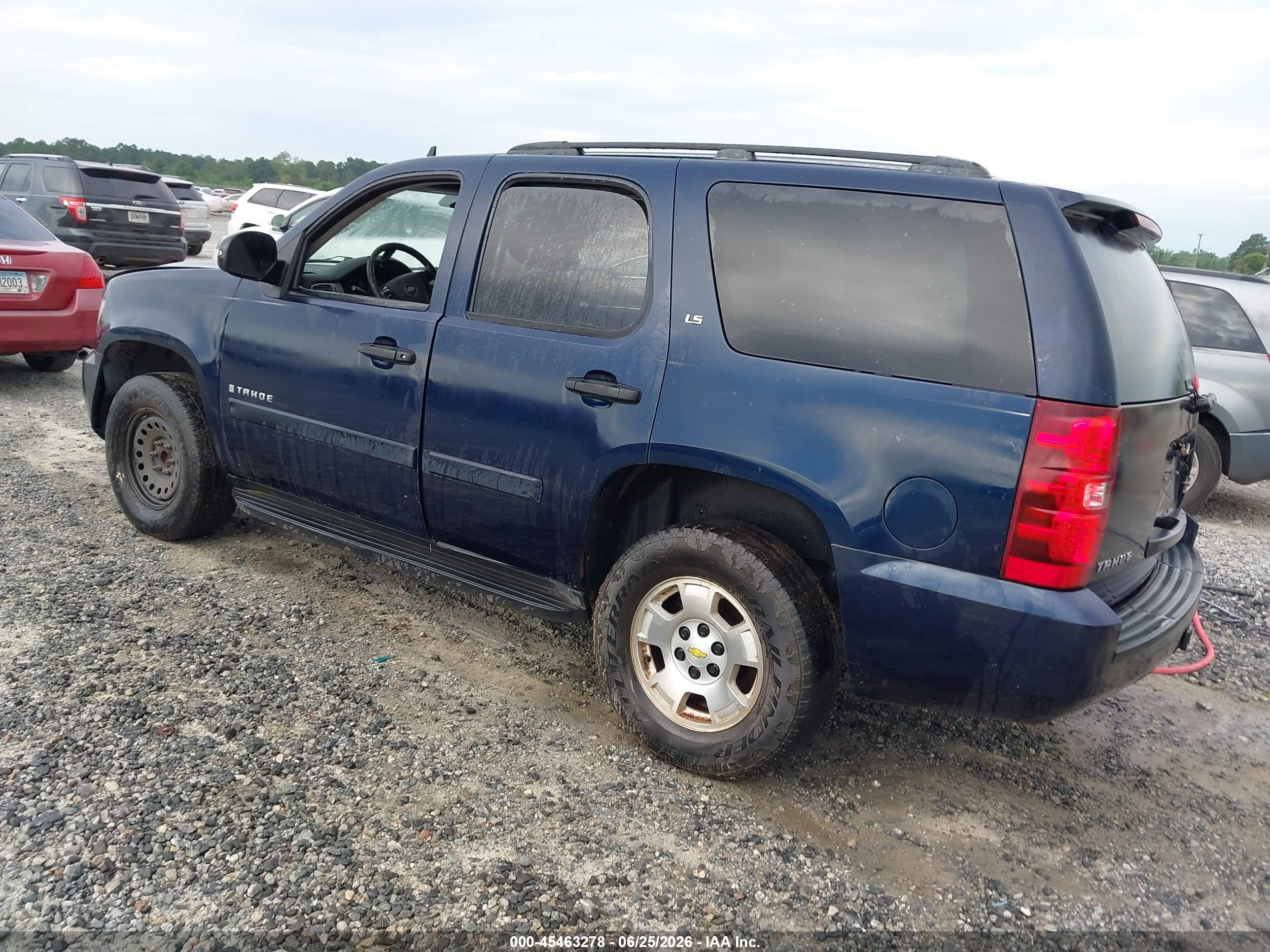 2009 Chevrolet Tahoe Ls Blue vin: 1GNFC13C79R179327