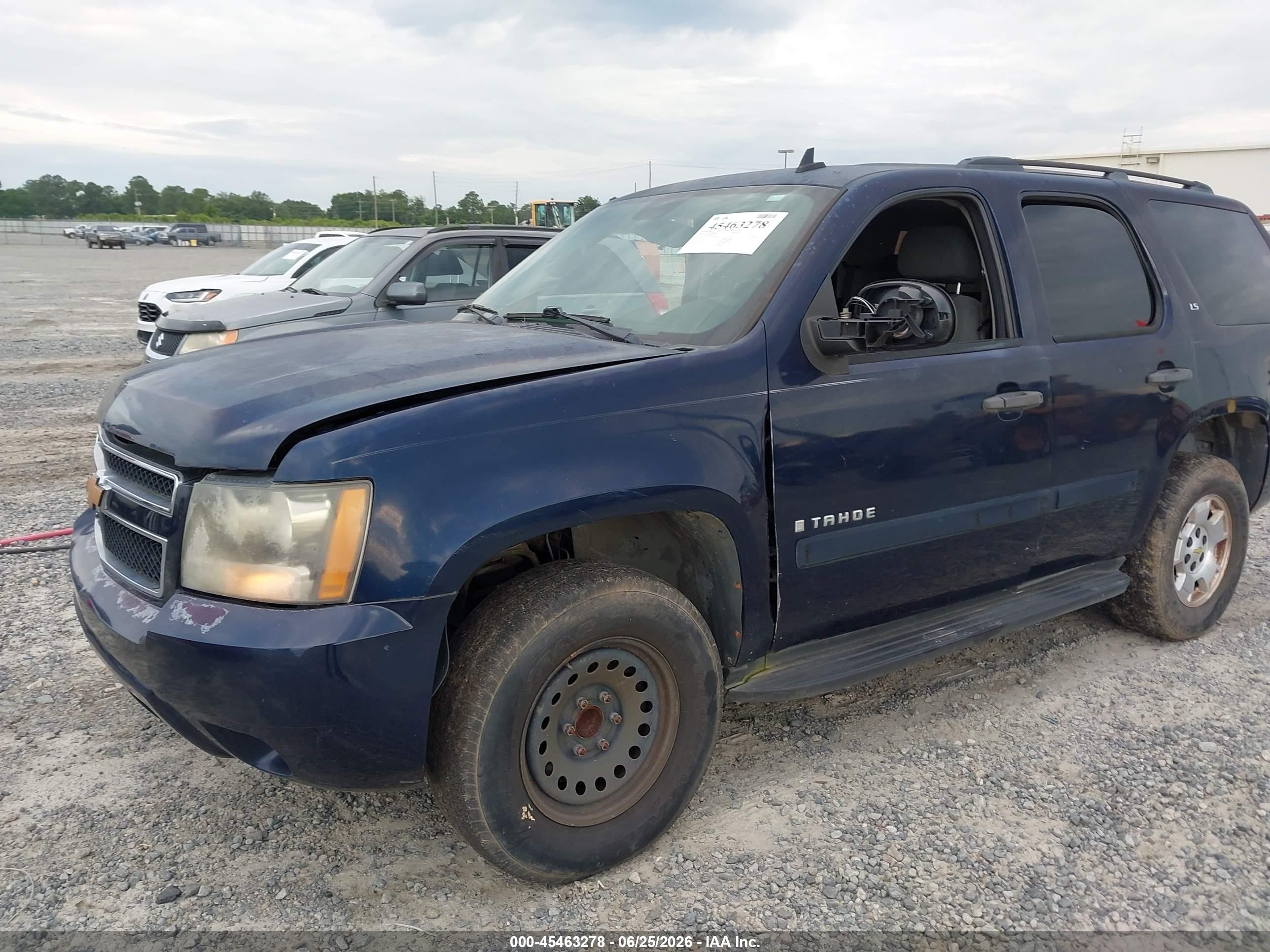 2009 Chevrolet Tahoe Ls Blue vin: 1GNFC13C79R179327
