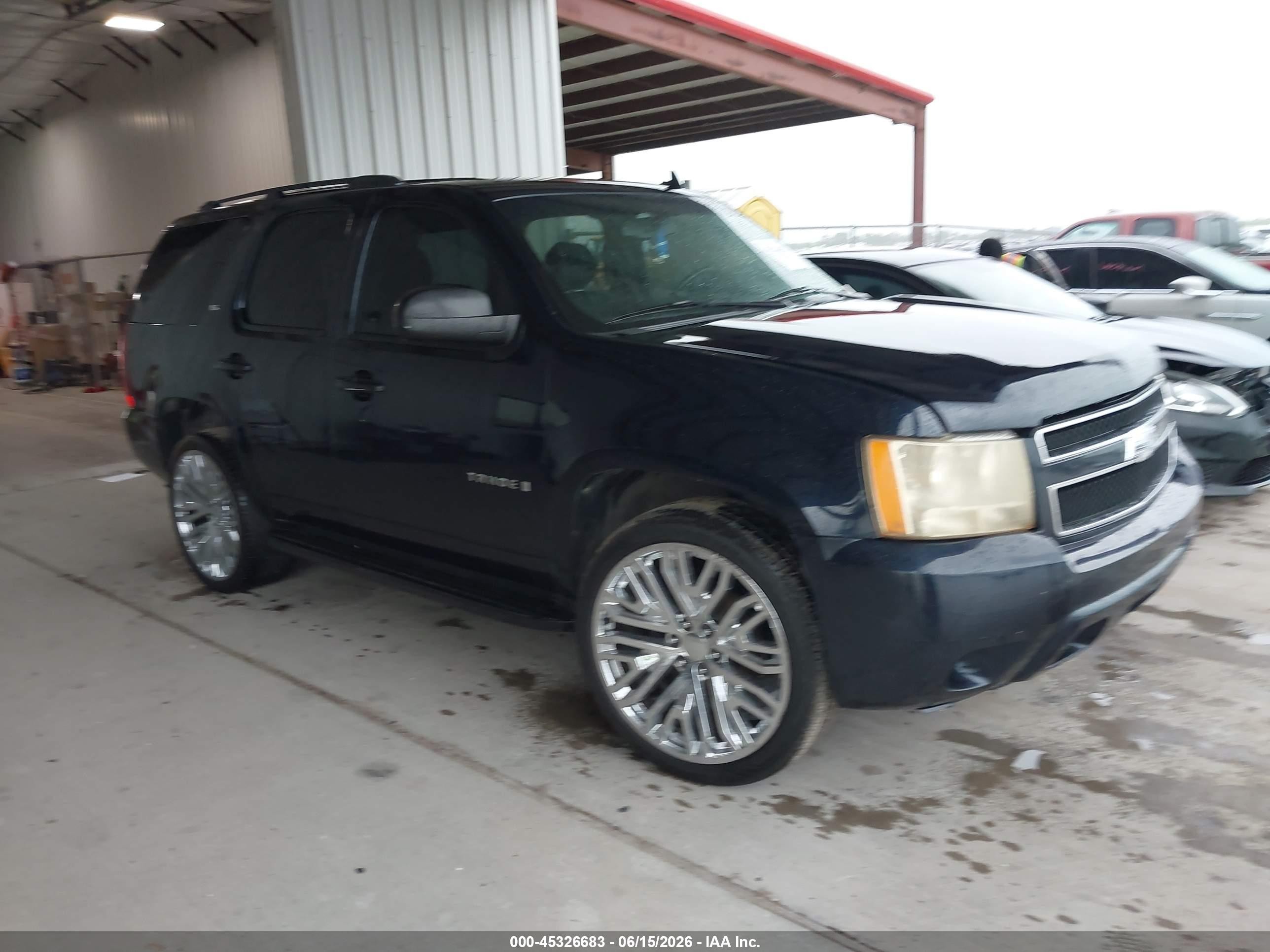 2009 Chevrolet Tahoe Ls Blue vin: 1GNFC13C89R156347