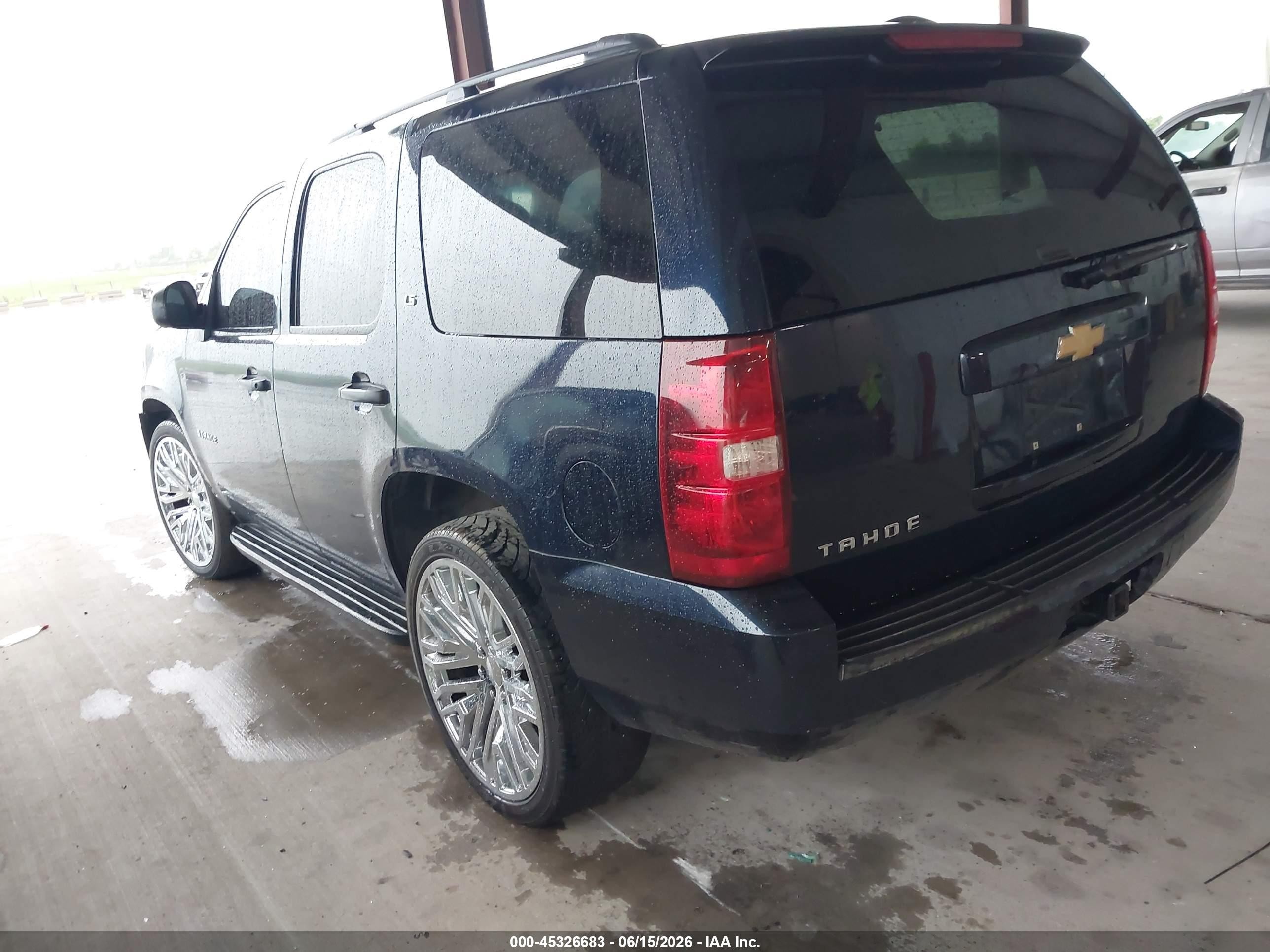 2009 Chevrolet Tahoe Ls Blue vin: 1GNFC13C89R156347