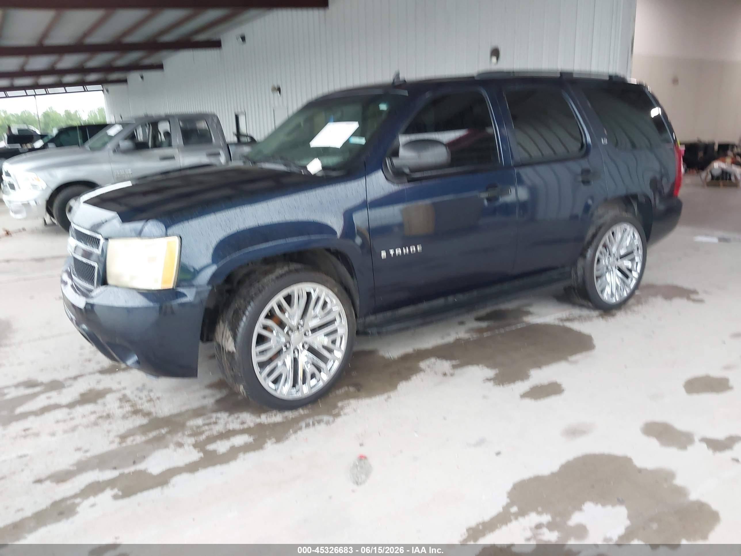 2009 Chevrolet Tahoe Ls Blue vin: 1GNFC13C89R156347