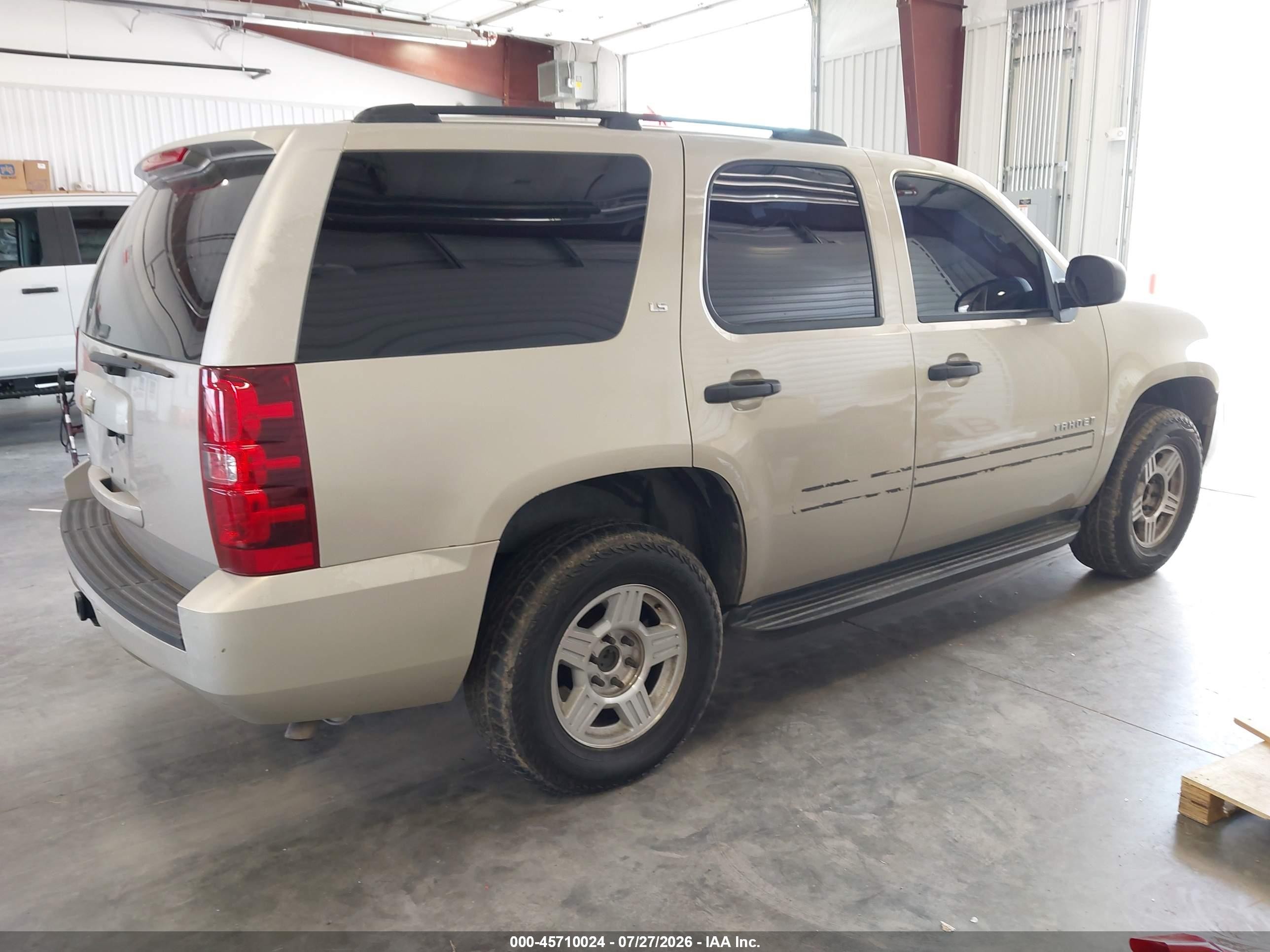 2007 Chevrolet Tahoe Ls Tan vin: 1GNFC13C97J380108