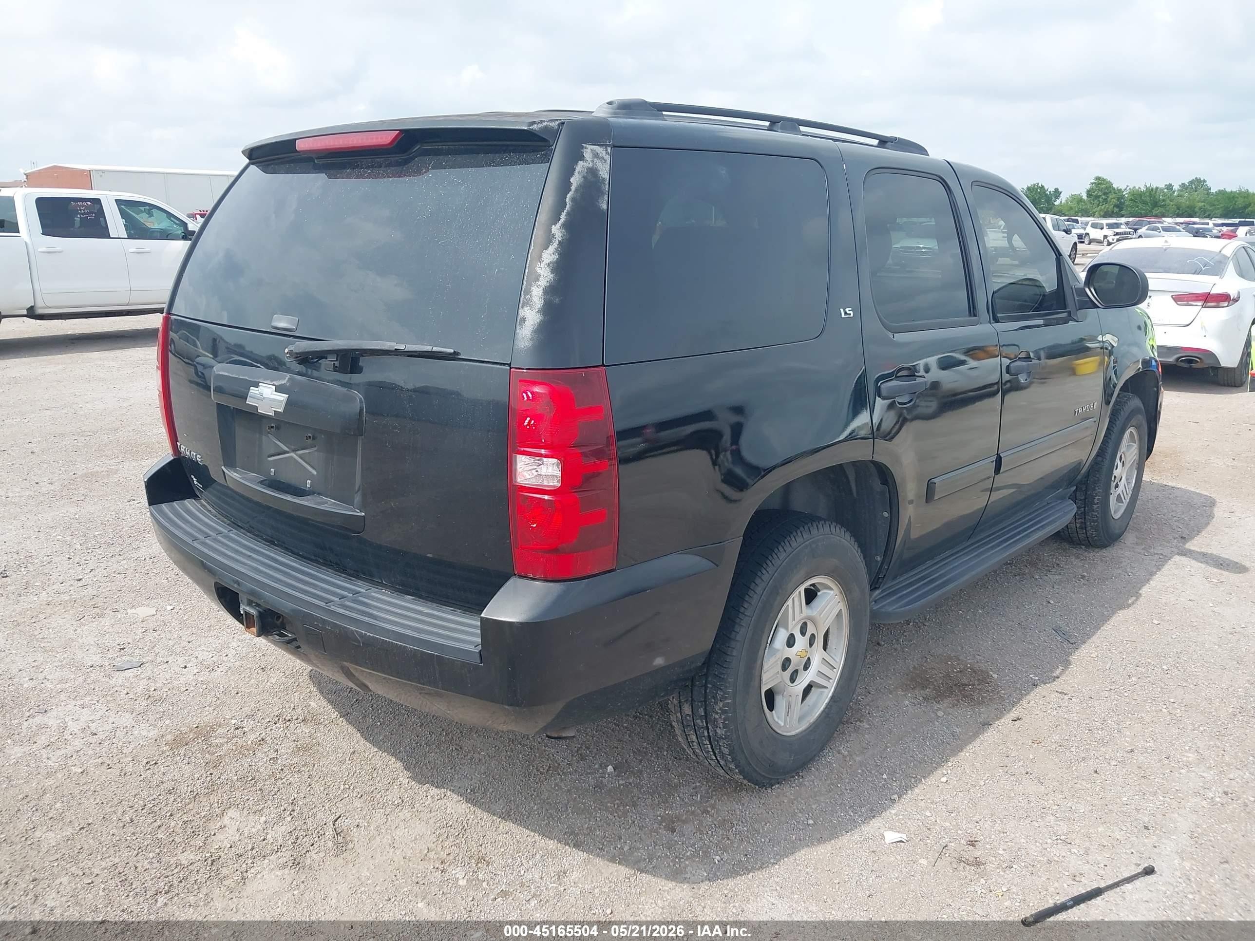 2007 Chevrolet Tahoe Ls Черный vin: 1GNFC13CX7R353954