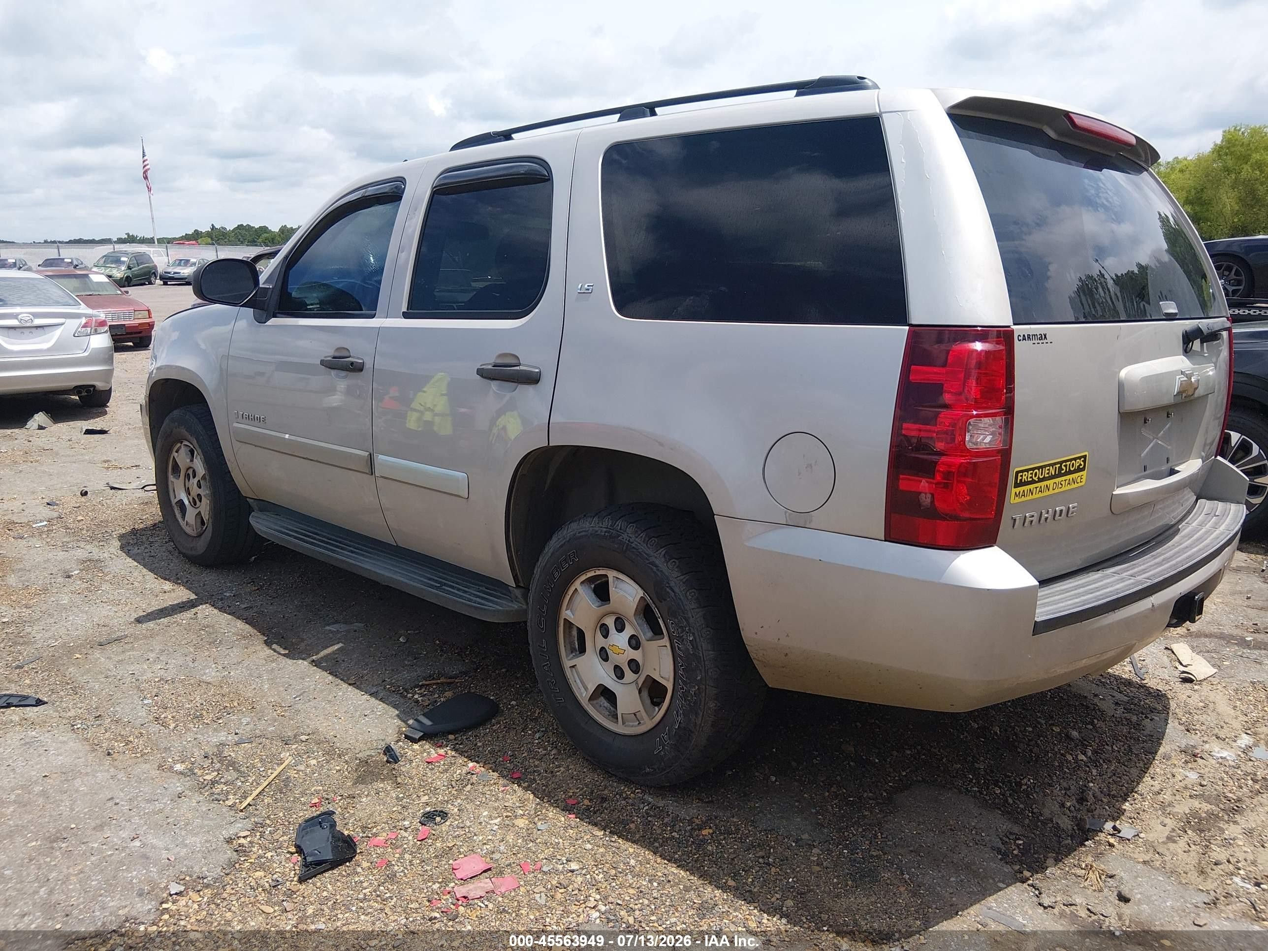 2009 Chevrolet Tahoe Ls Gray vin: 1GNFC13CX9R209808