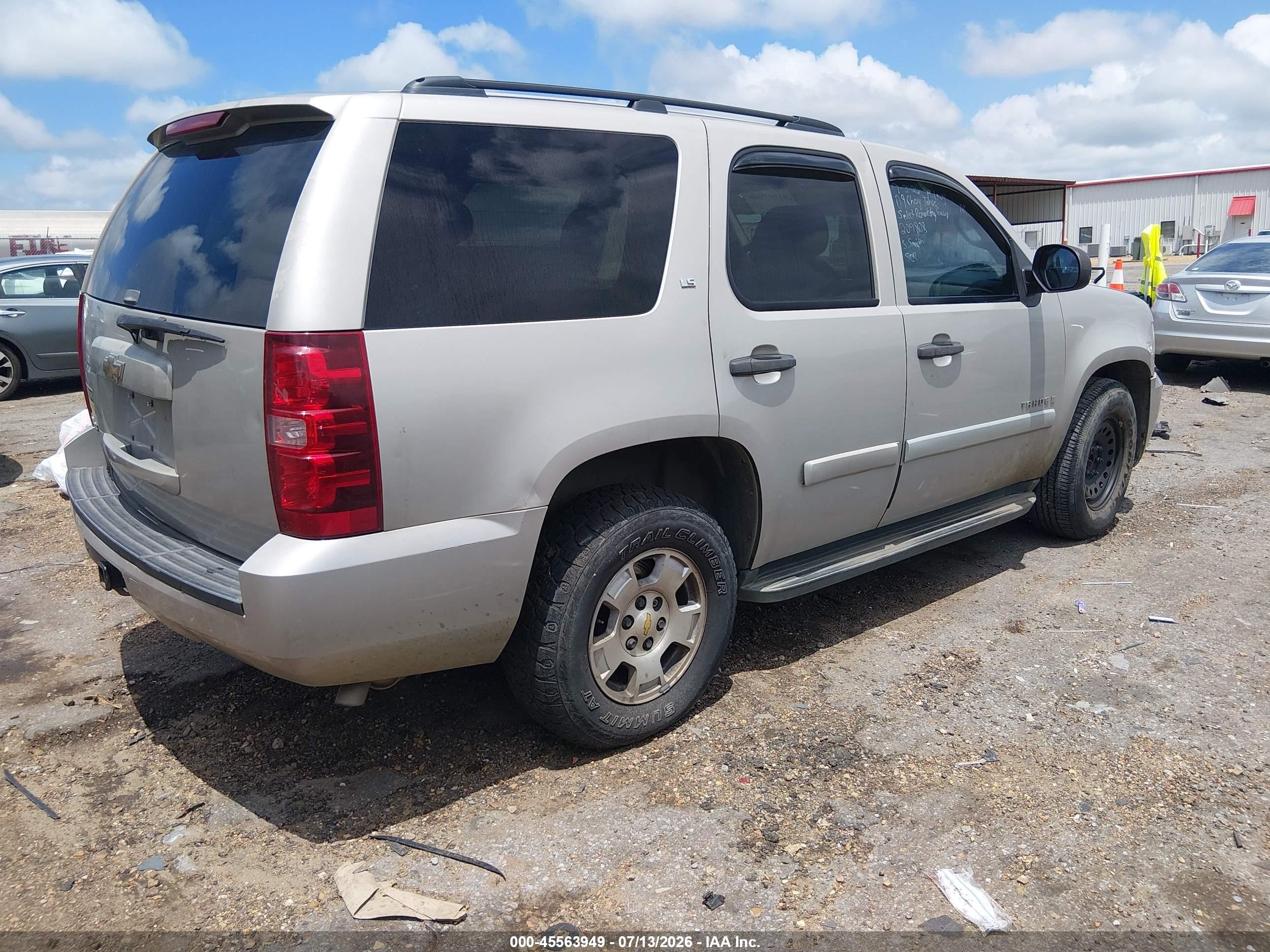 2009 Chevrolet Tahoe Ls Gray vin: 1GNFC13CX9R209808