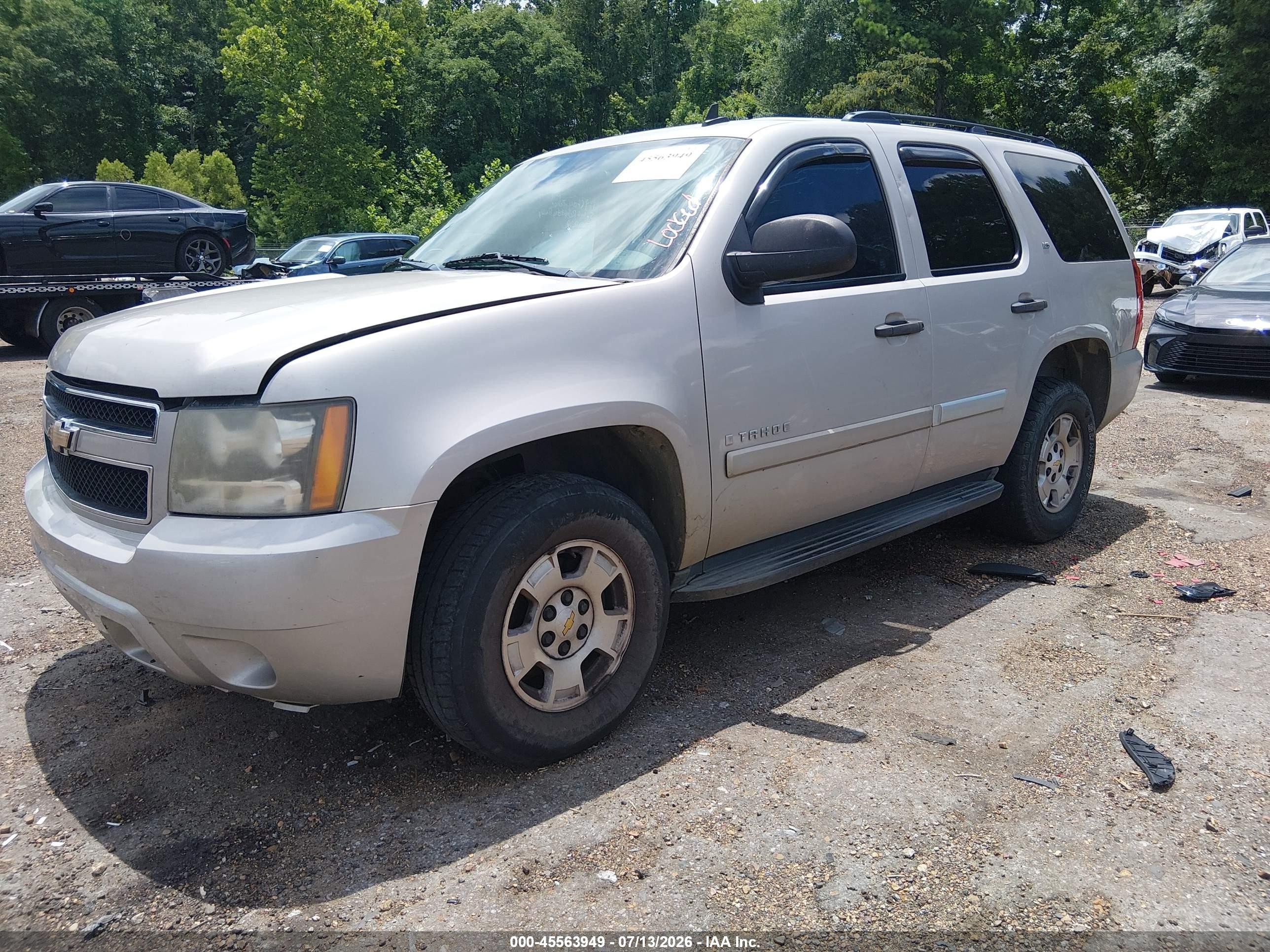 2009 Chevrolet Tahoe Ls Gray vin: 1GNFC13CX9R209808