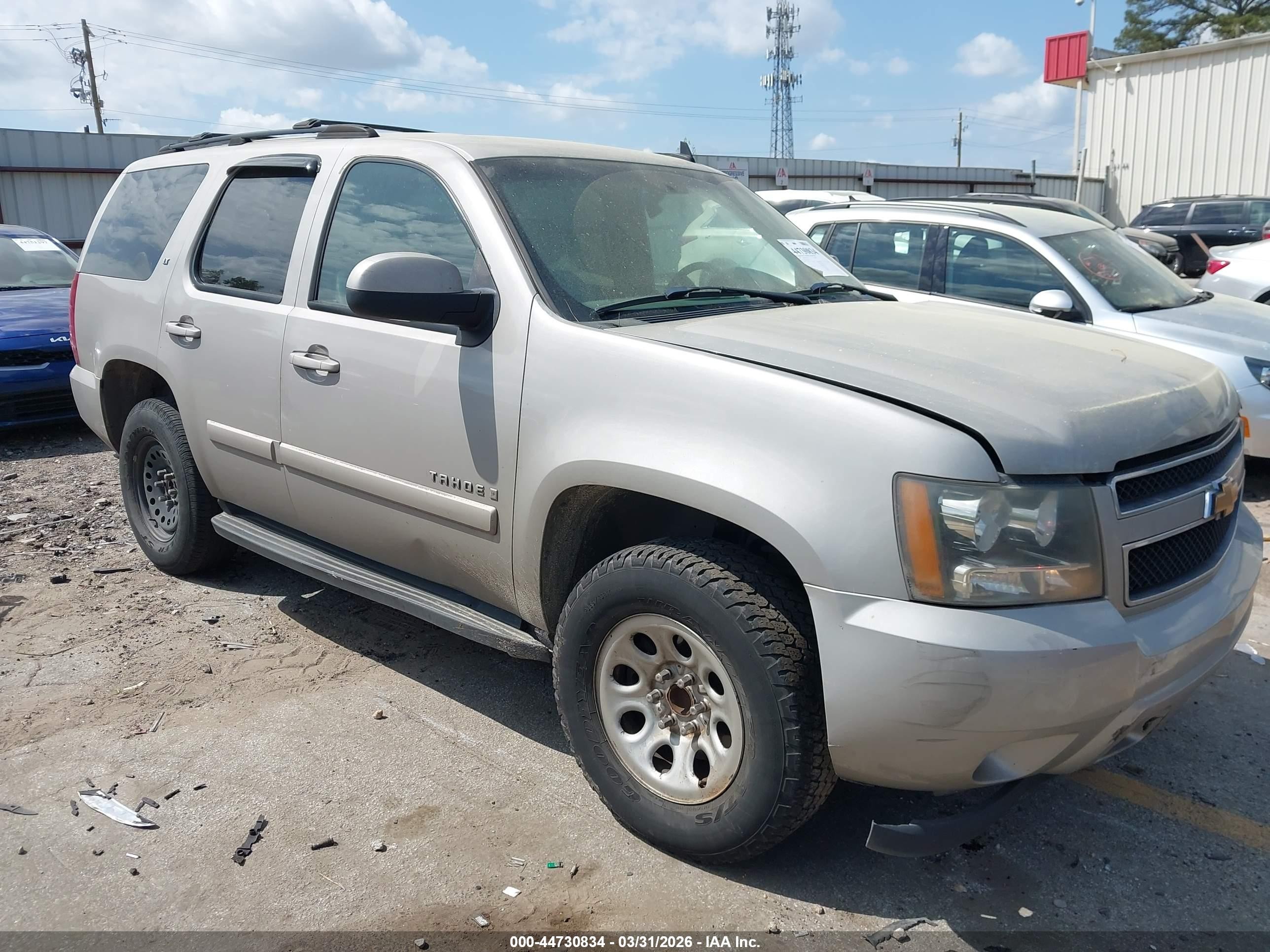 2007 Chevrolet Tahoe Lt Silver vin: 1GNFC13J07J107847