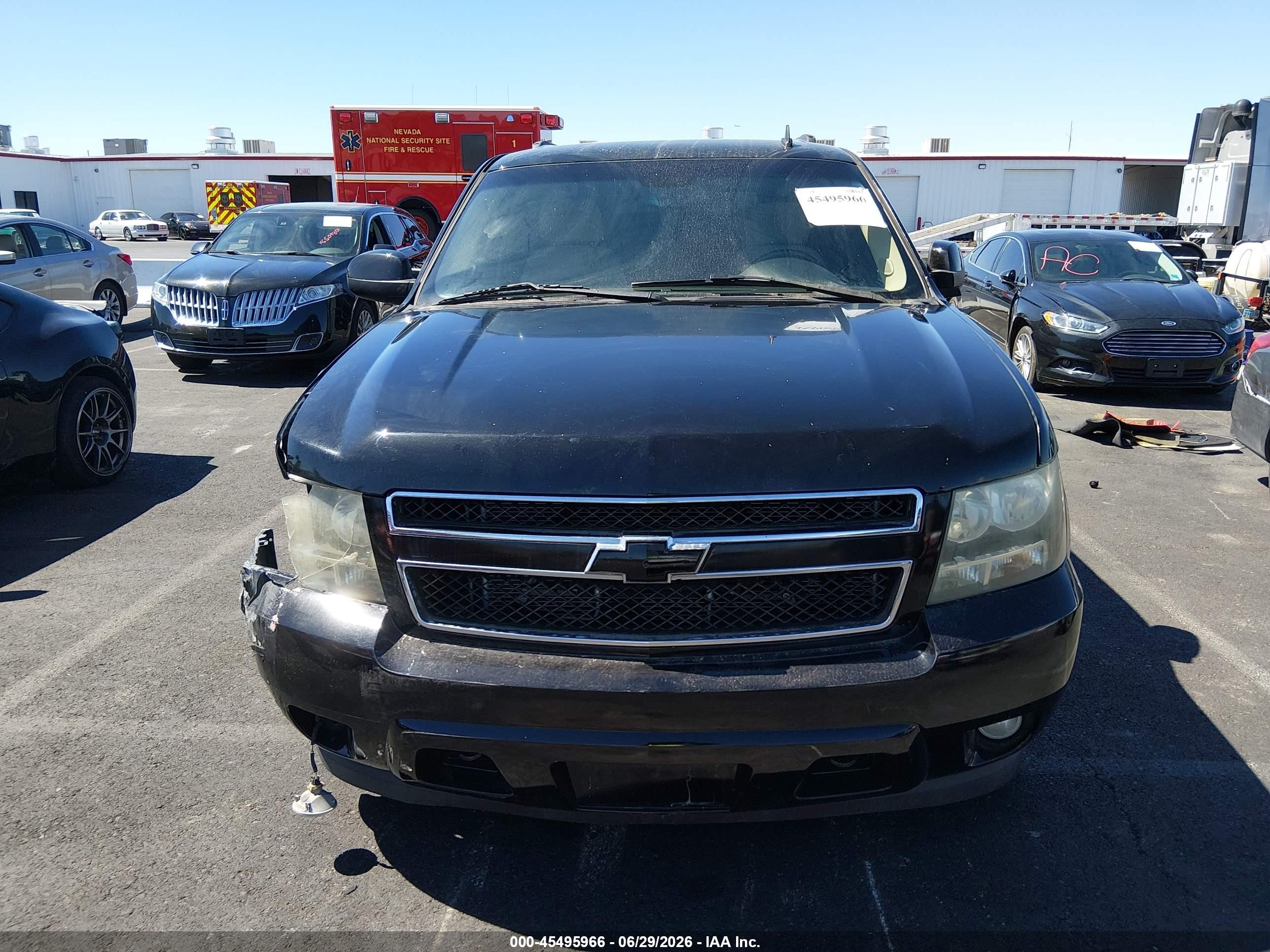 2007 Chevrolet Tahoe Lt Black vin: 1GNFC13J07J396115