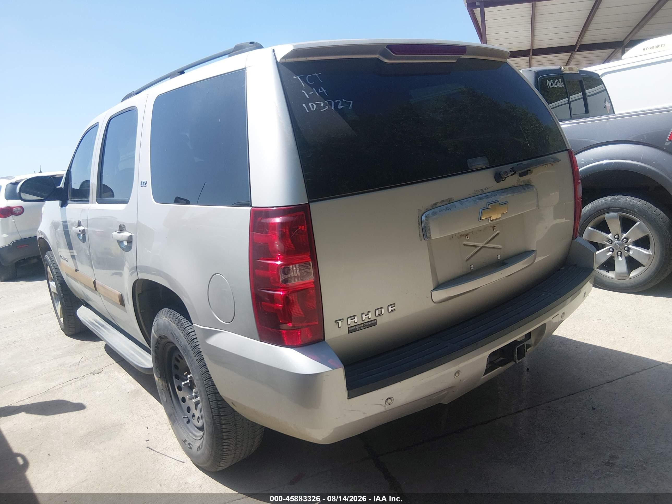 2007 Chevrolet Tahoe Ltz Beige vin: 1GNFC13J17R103727