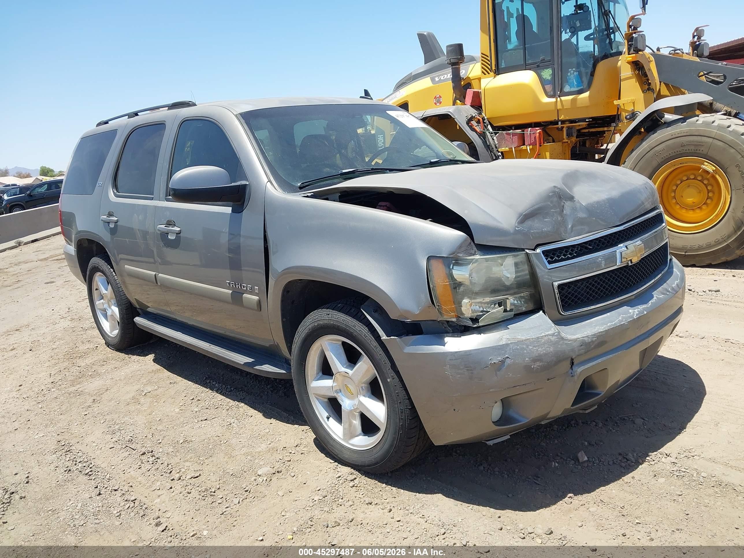 2007 Chevrolet Tahoe Ltz Gray vin: 1GNFC13J27R253376