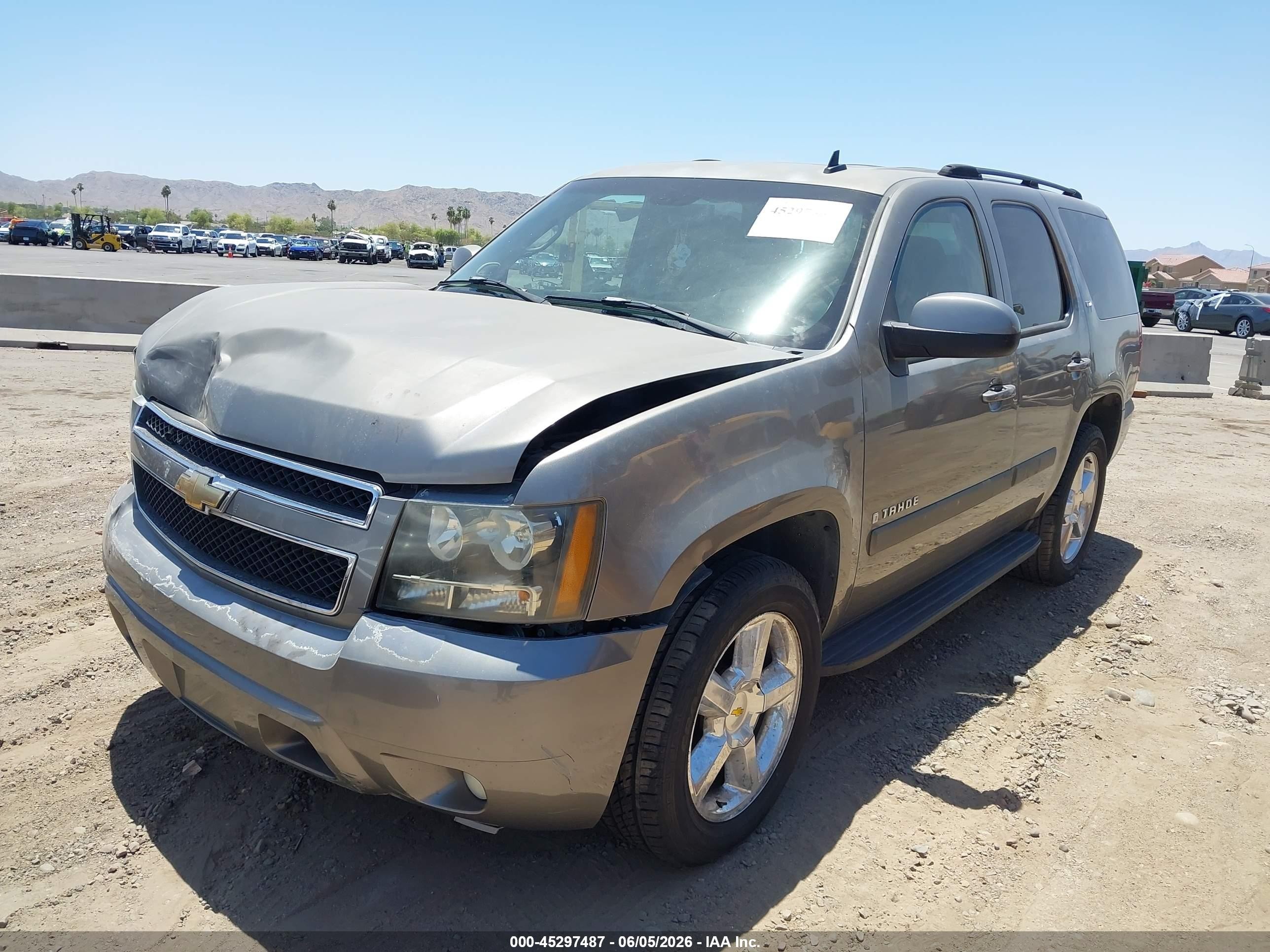 2007 Chevrolet Tahoe Ltz Gray vin: 1GNFC13J27R253376