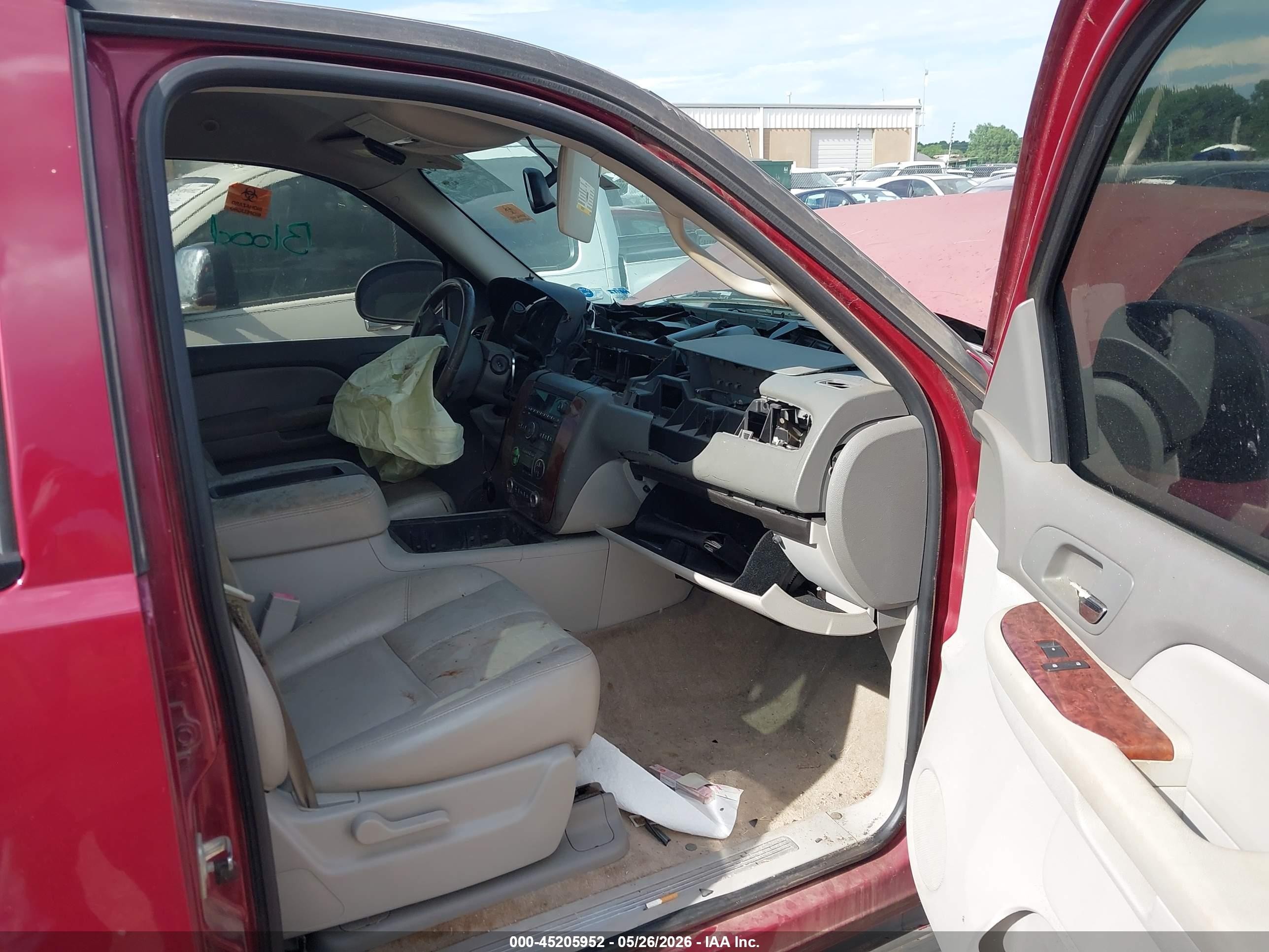 2007 Chevrolet Tahoe Lt Maroon vin: 1GNFC13J37R166781