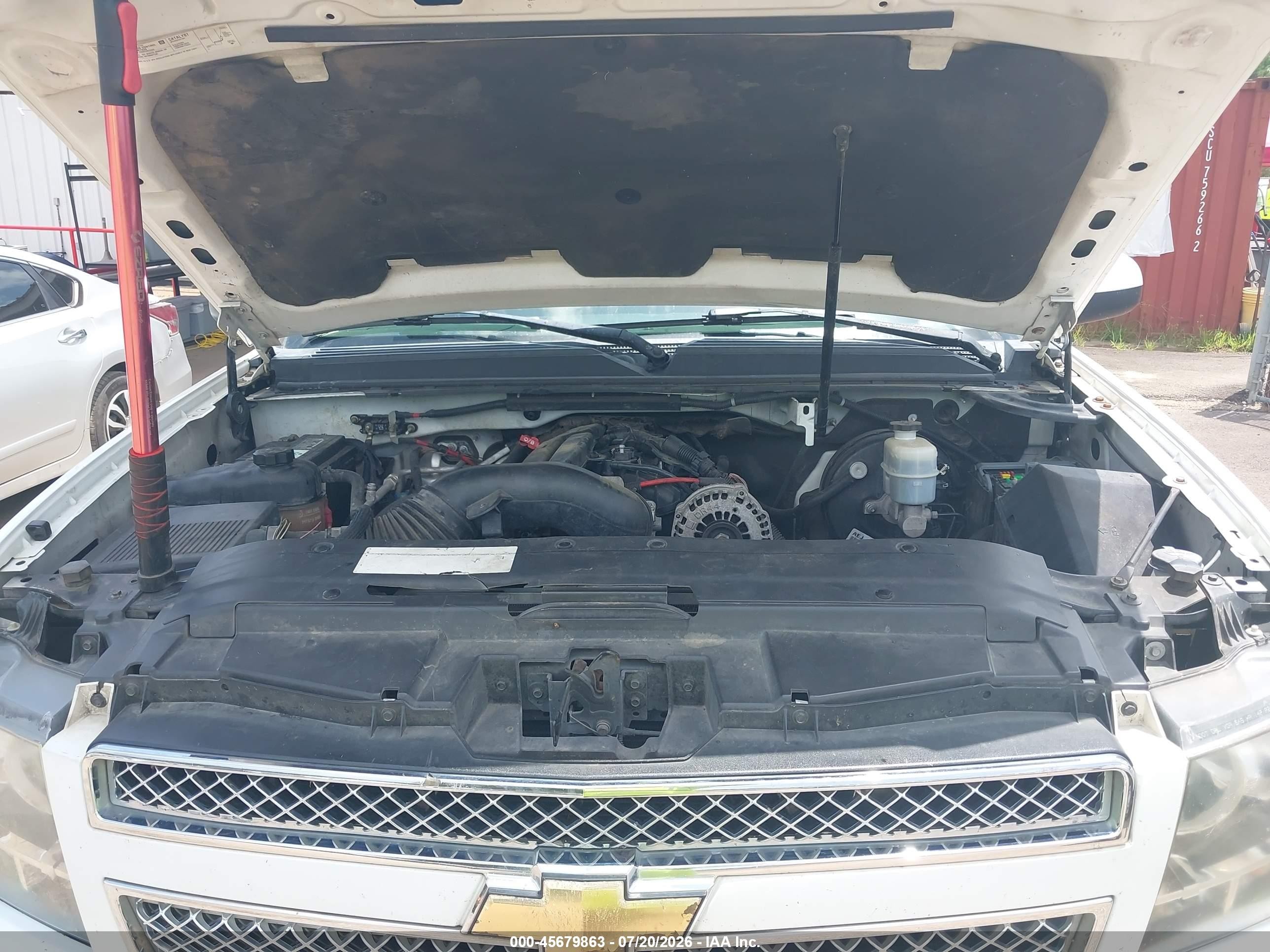 2007 Chevrolet Tahoe Lt White vin: 1GNFC13J77R115350