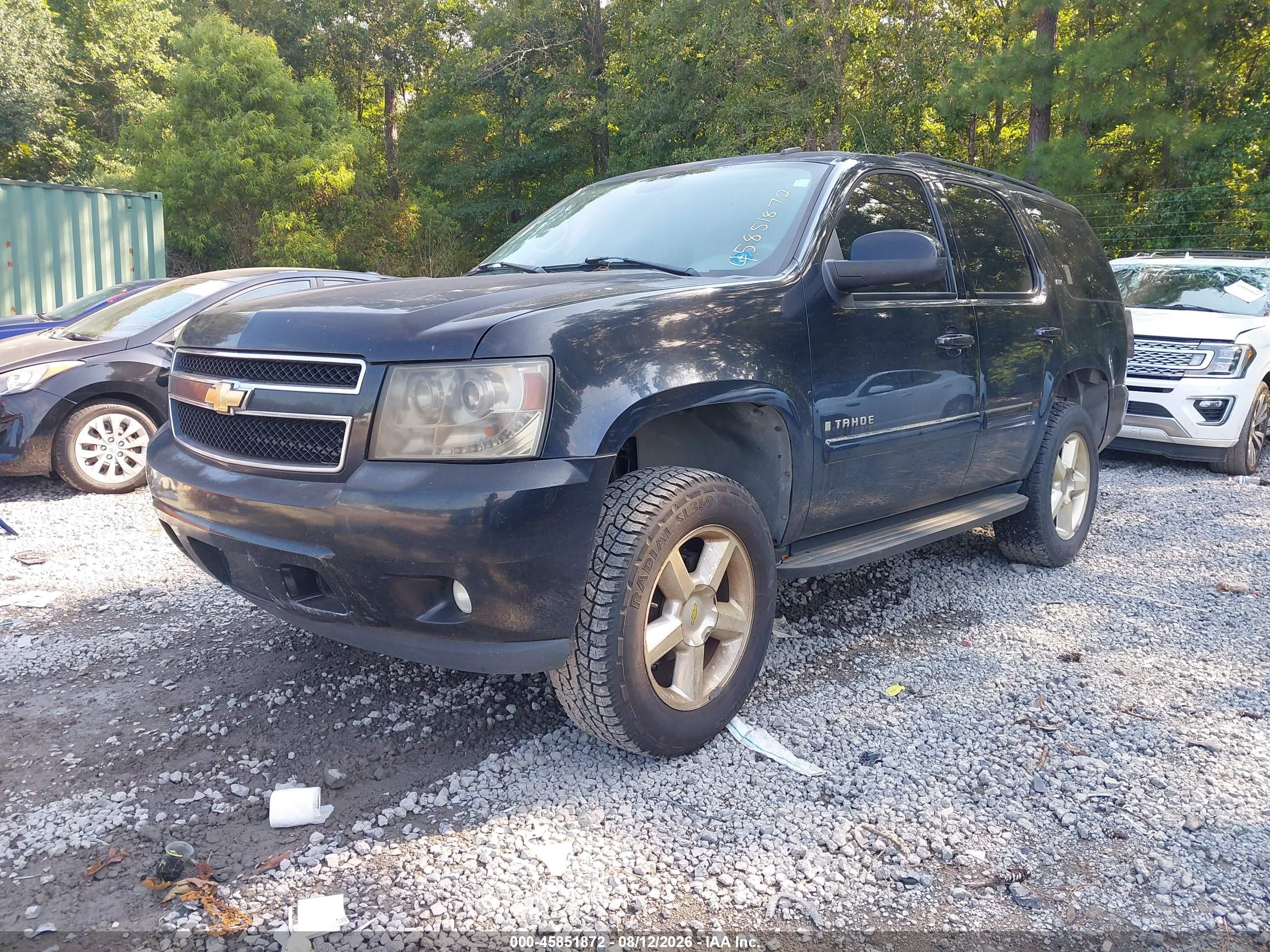 2007 Chevrolet Tahoe Lt Черный vin: 1GNFC13J77R119155