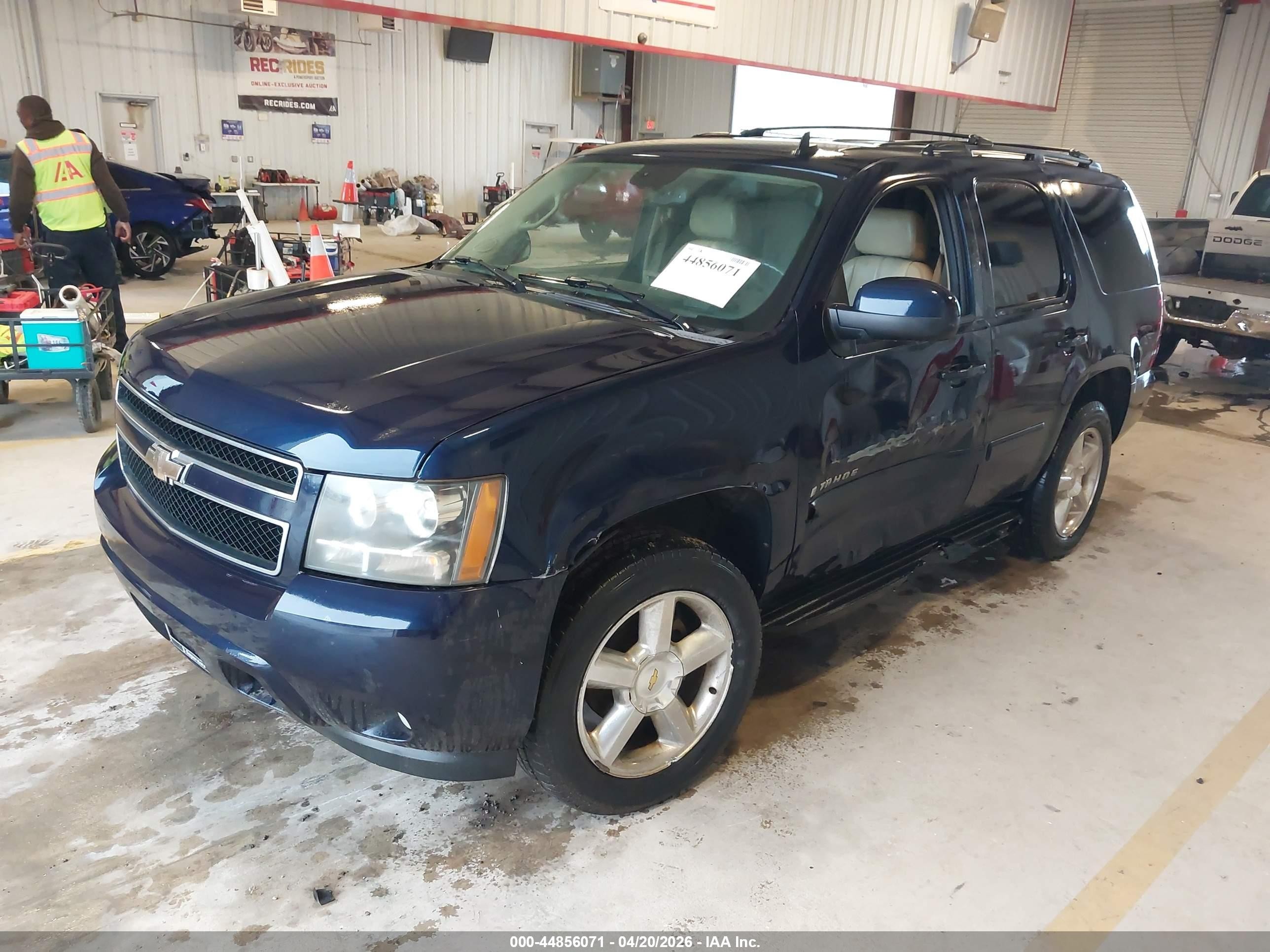 2008 Chevrolet Tahoe Lt Dark Blue vin: 1GNFC13J78R138922