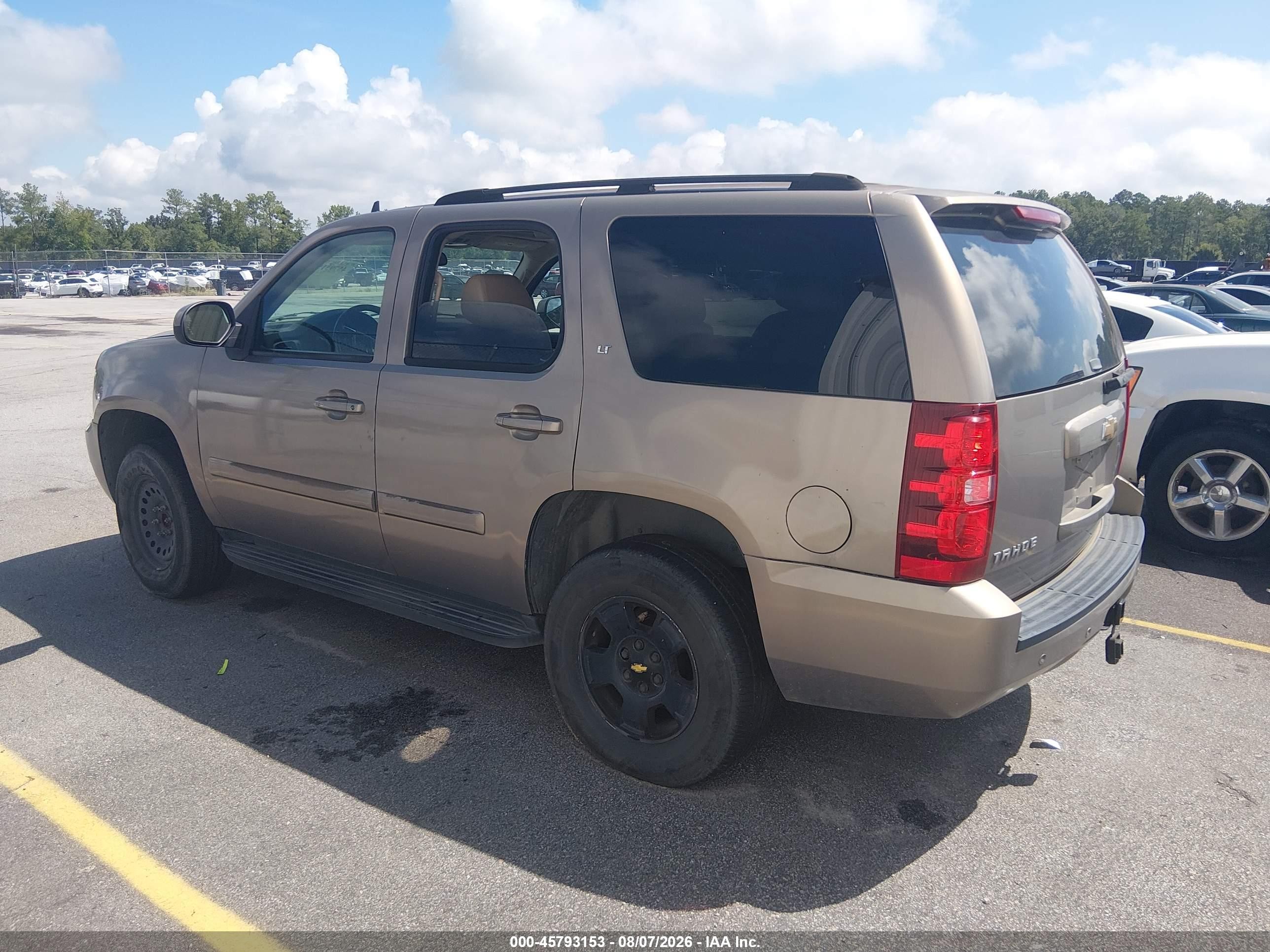 2007 Chevrolet Tahoe Lt Beige vin: 1GNFC13J87R211911