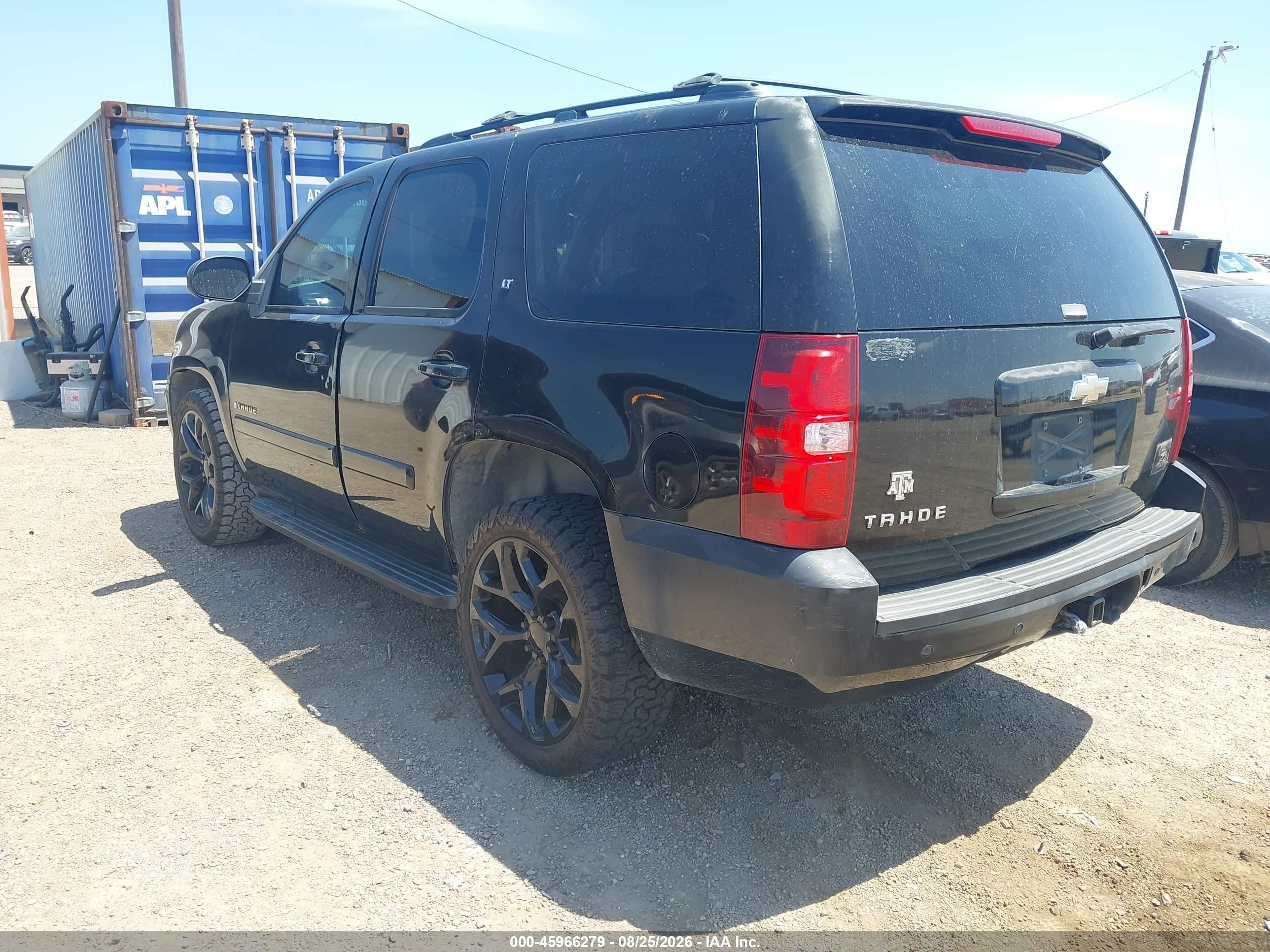 2008 Chevrolet Tahoe Lt Black vin: 1GNFC13J98R174014