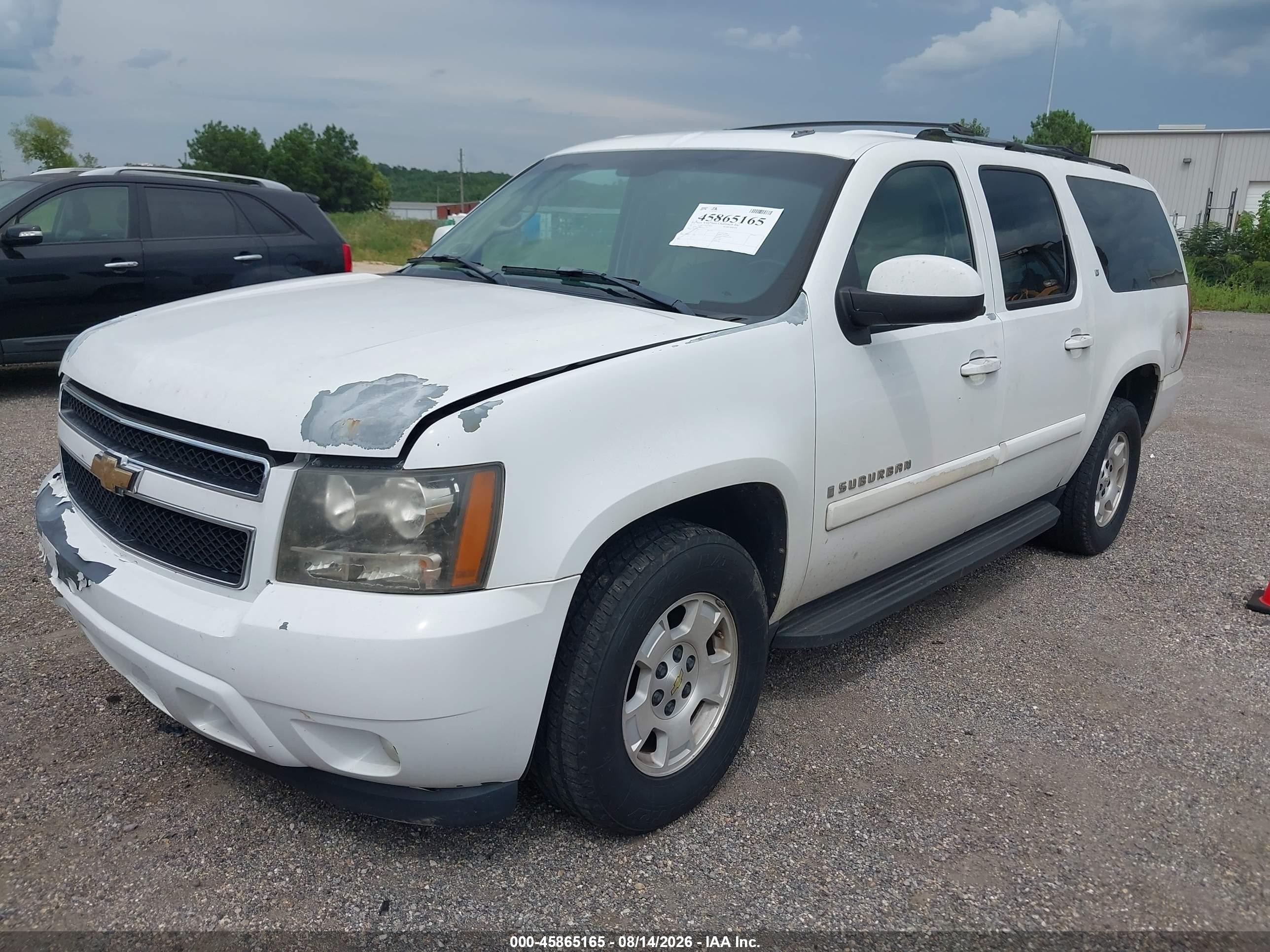 2007 Chevrolet Suburban Lt White vin: 1GNFC16047J245927