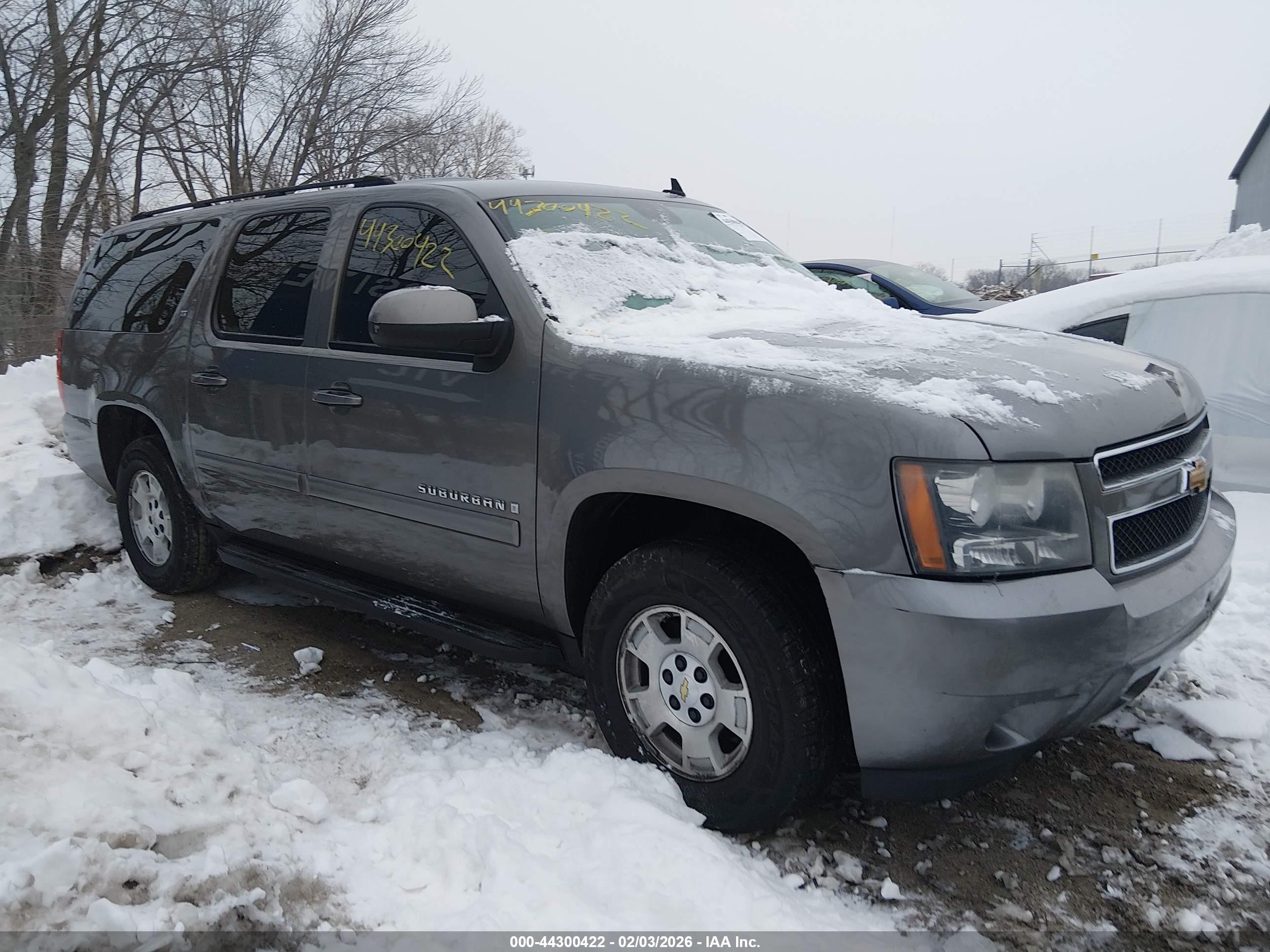 2007 Chevrolet Suburban 1500 Lt Gray vin: 1GNFC16097J206864