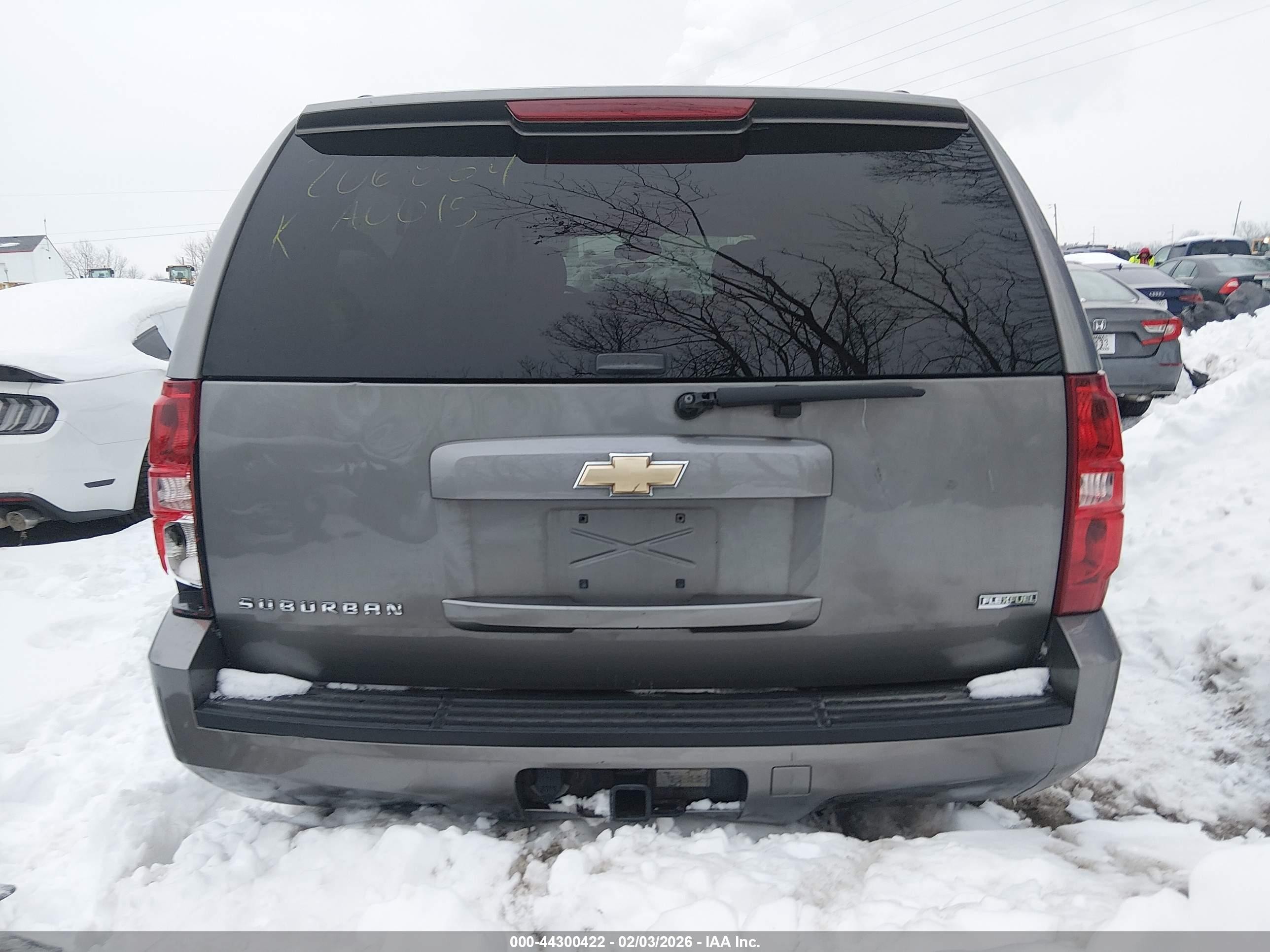 2007 Chevrolet Suburban 1500 Lt Gray vin: 1GNFC16097J206864