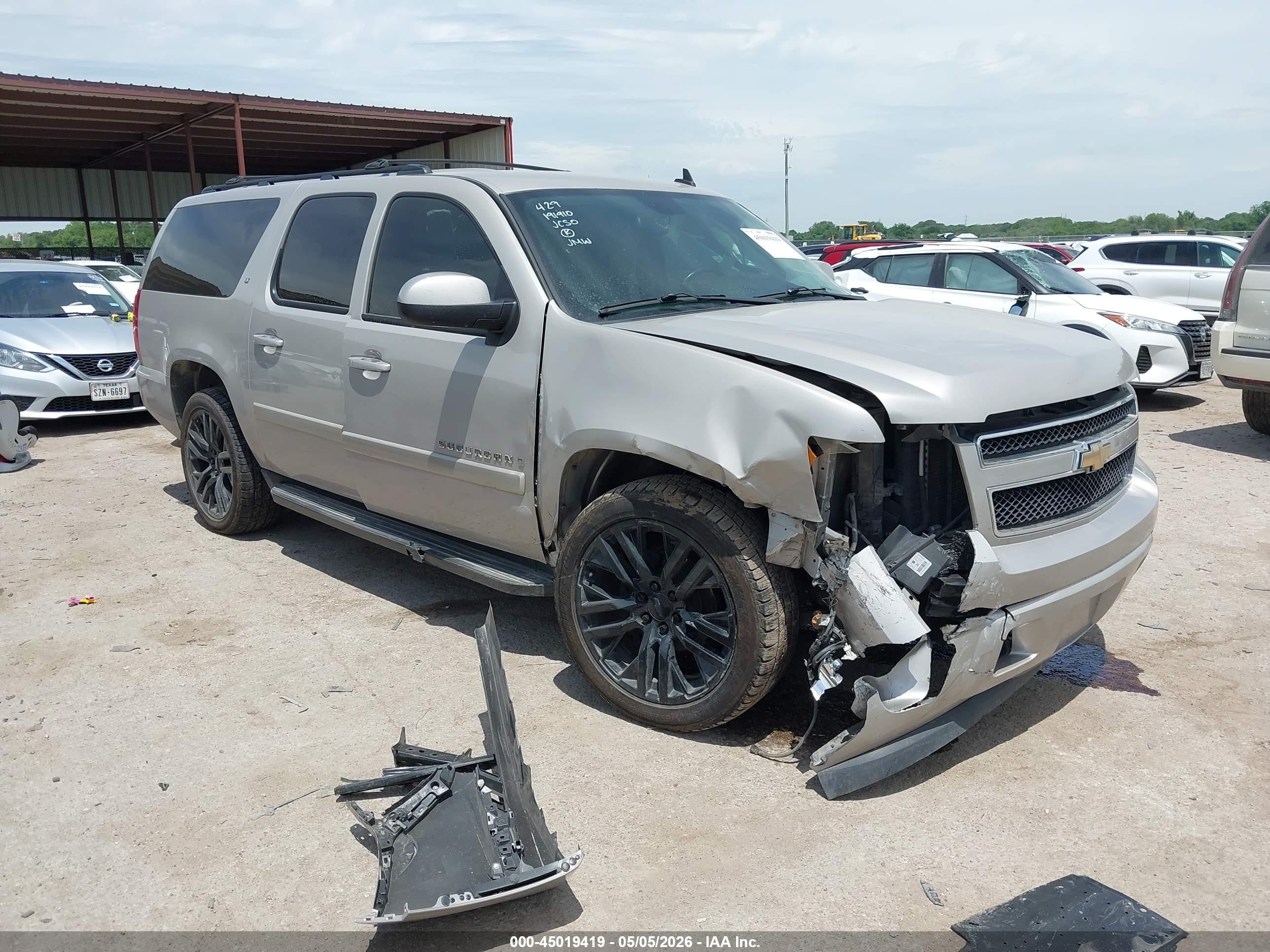 2008 Chevrolet Suburban 1500 Lt Gray vin: 1GNFC160X8J216840