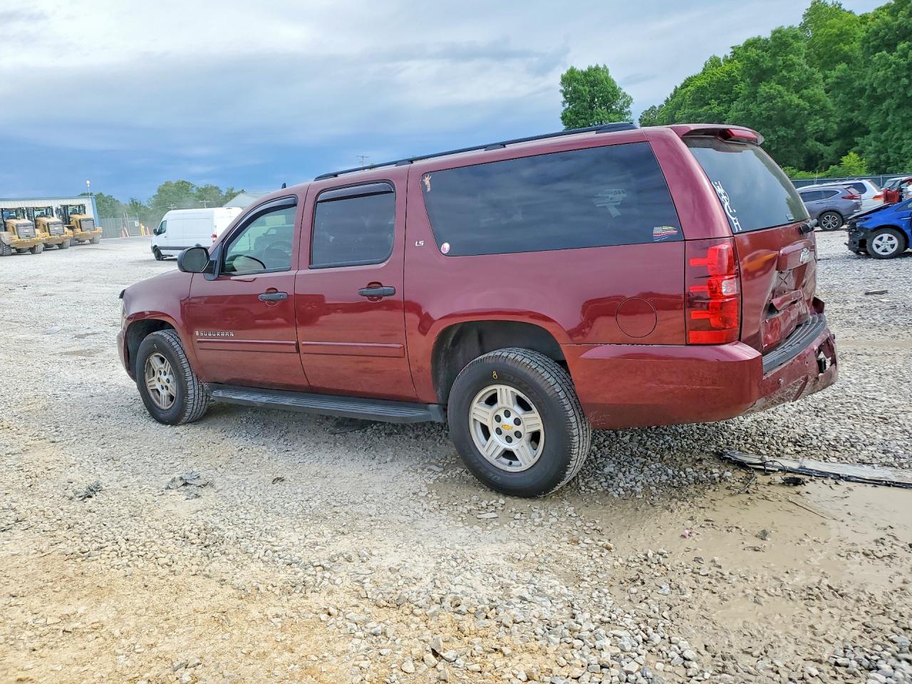 2008 Chevrolet Suburban C1500 Ls Burgundy vin: 1GNFC16J38J211715