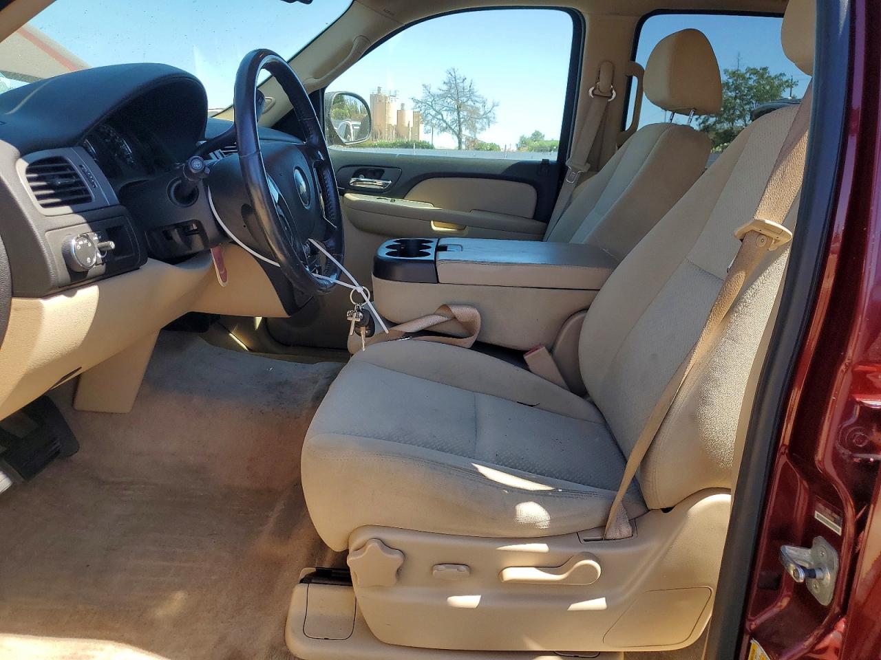 2008 Chevrolet Suburban C1500 Ls Burgundy vin: 1GNFC16J58J204071