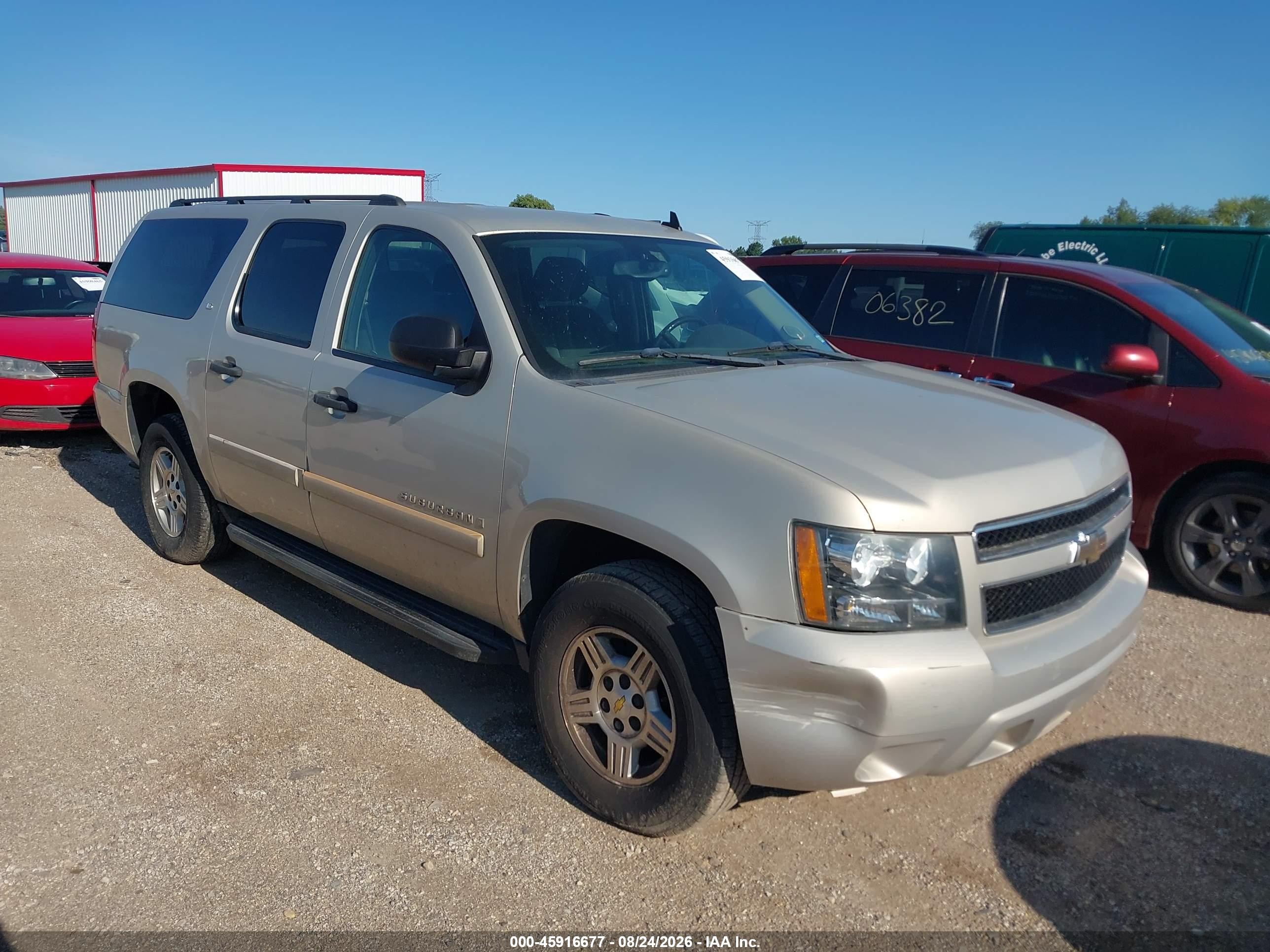 2008 Chevrolet Suburban 1500 Ls Beige vin: 1GNFC16J58R256589