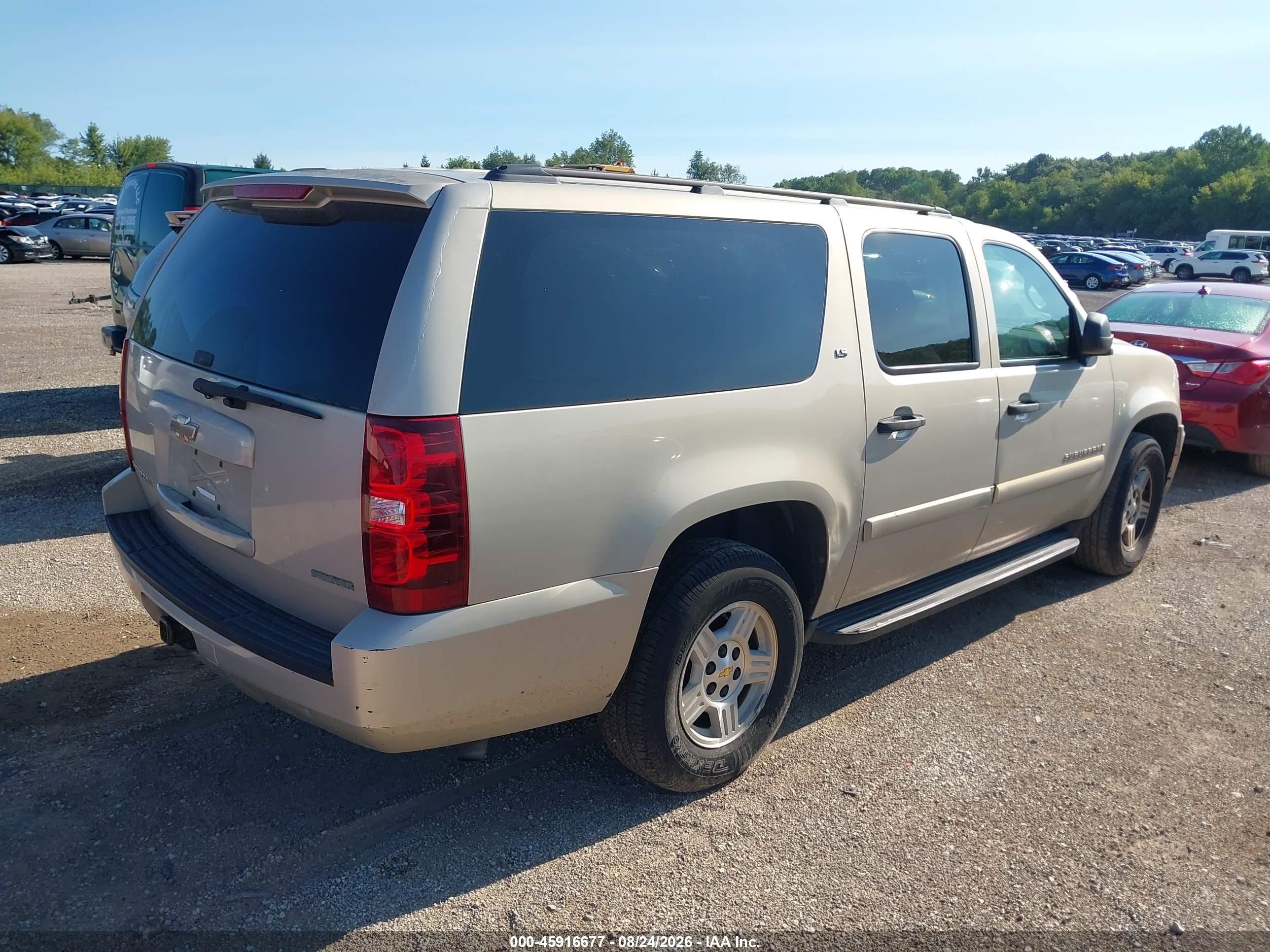 2008 Chevrolet Suburban 1500 Ls Beige vin: 1GNFC16J58R256589