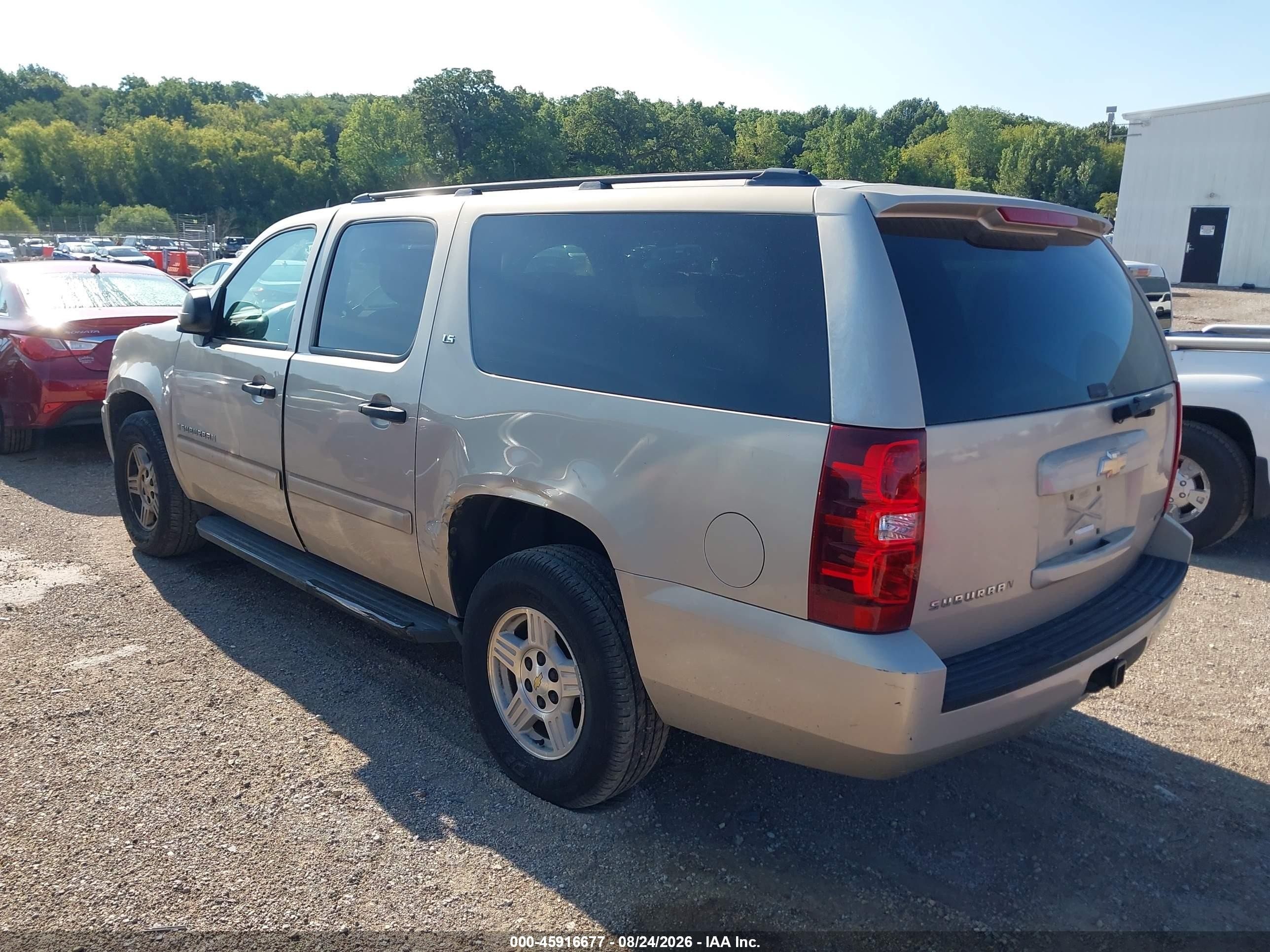 2008 Chevrolet Suburban 1500 Ls Beige vin: 1GNFC16J58R256589