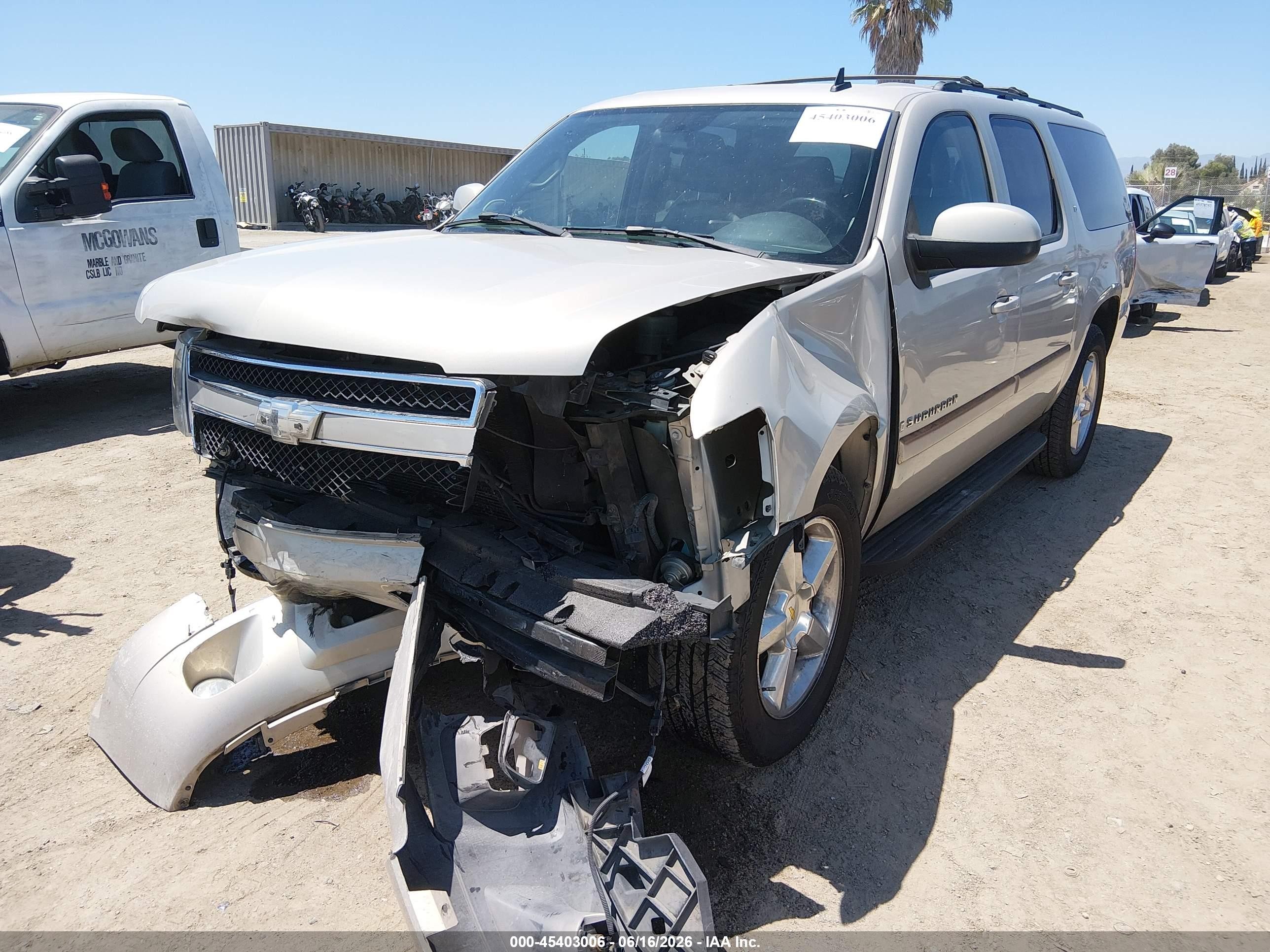 2007 Chevrolet Suburban 1500 Lt Champagne vin: 1GNFC16J67J331569