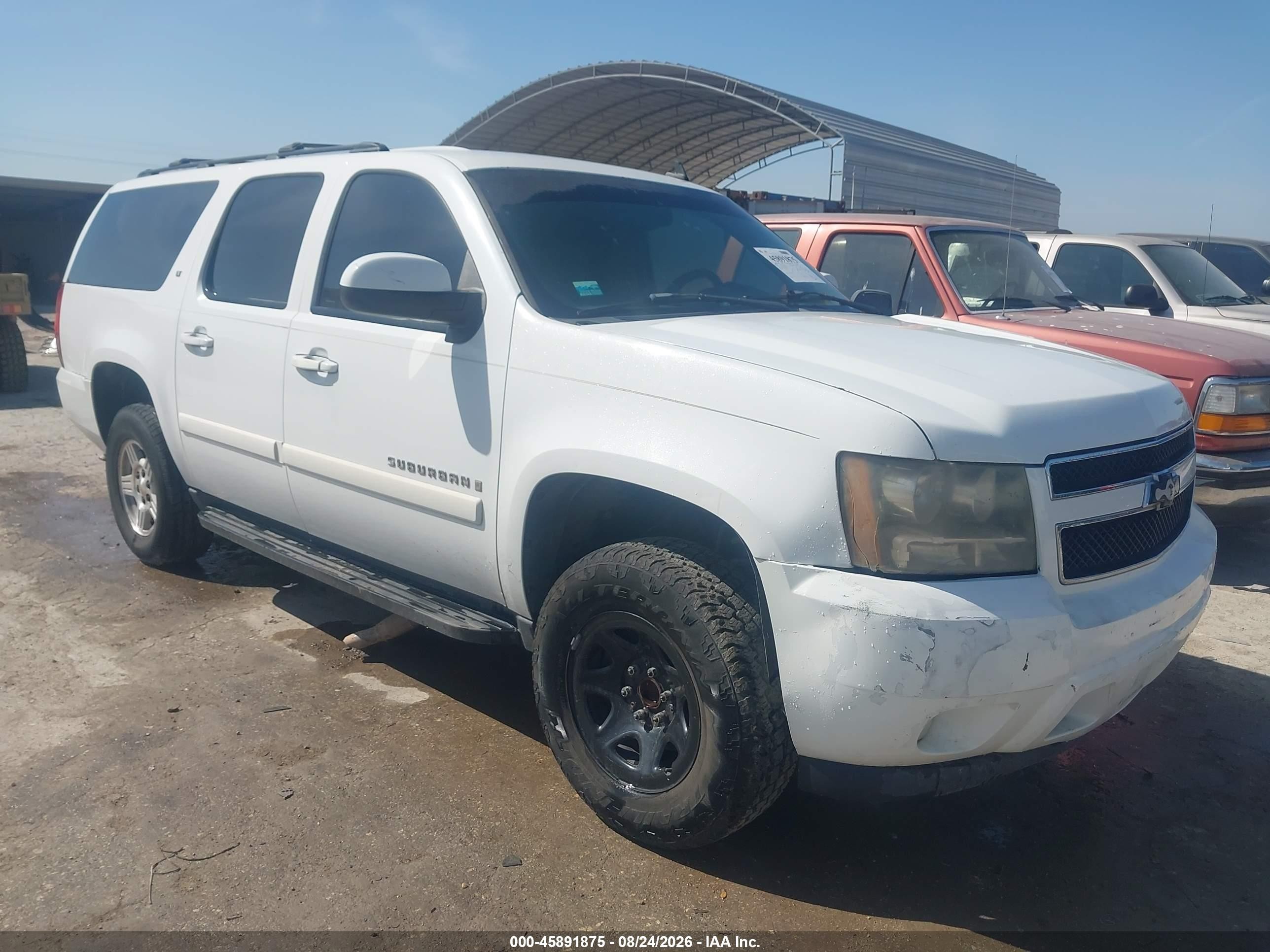 2008 Chevrolet Suburban 1500 Lt Белый vin: 1GNFC16J68R140284