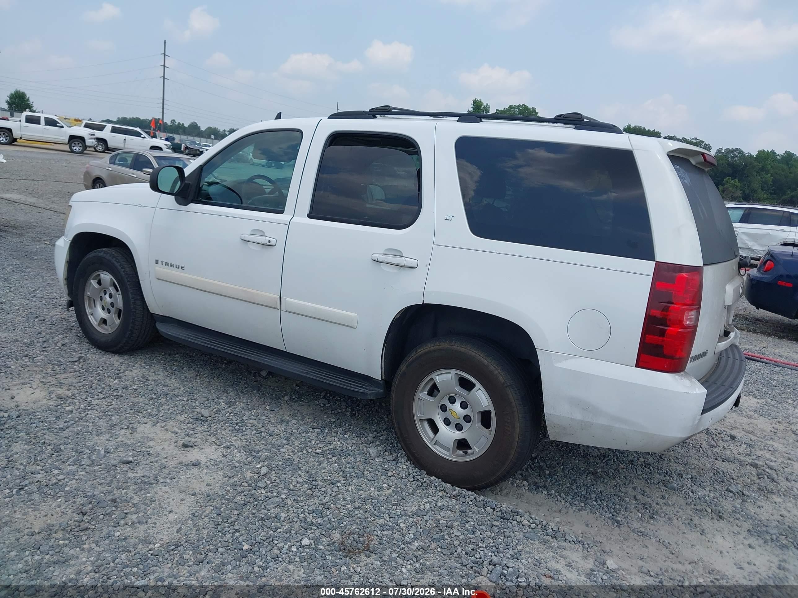 2009 Chevrolet Tahoe Lt2 White vin: 1GNFC23019R193719
