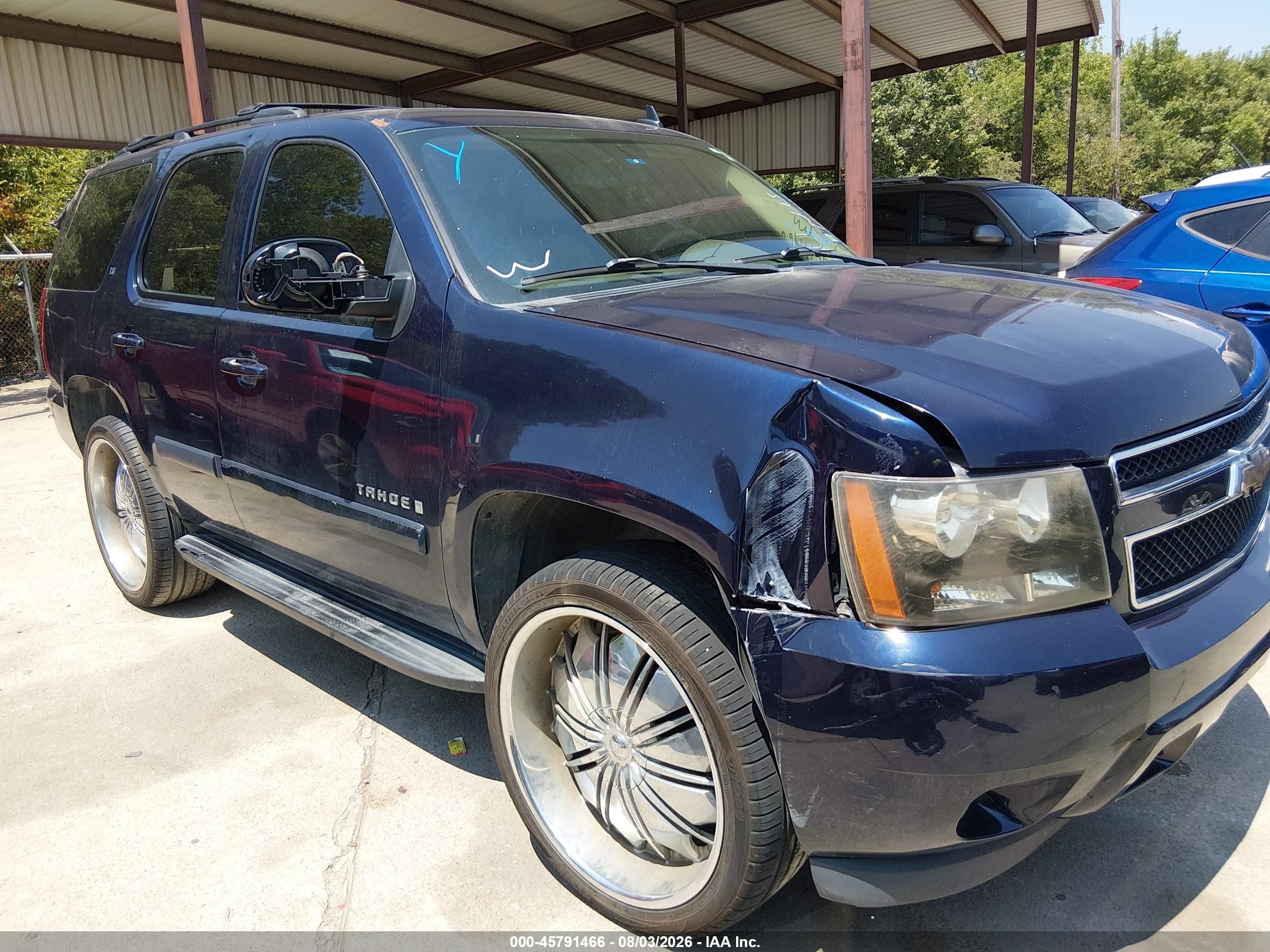 2009 Chevrolet Tahoe Lt2 Blue vin: 1GNFC23069R158013