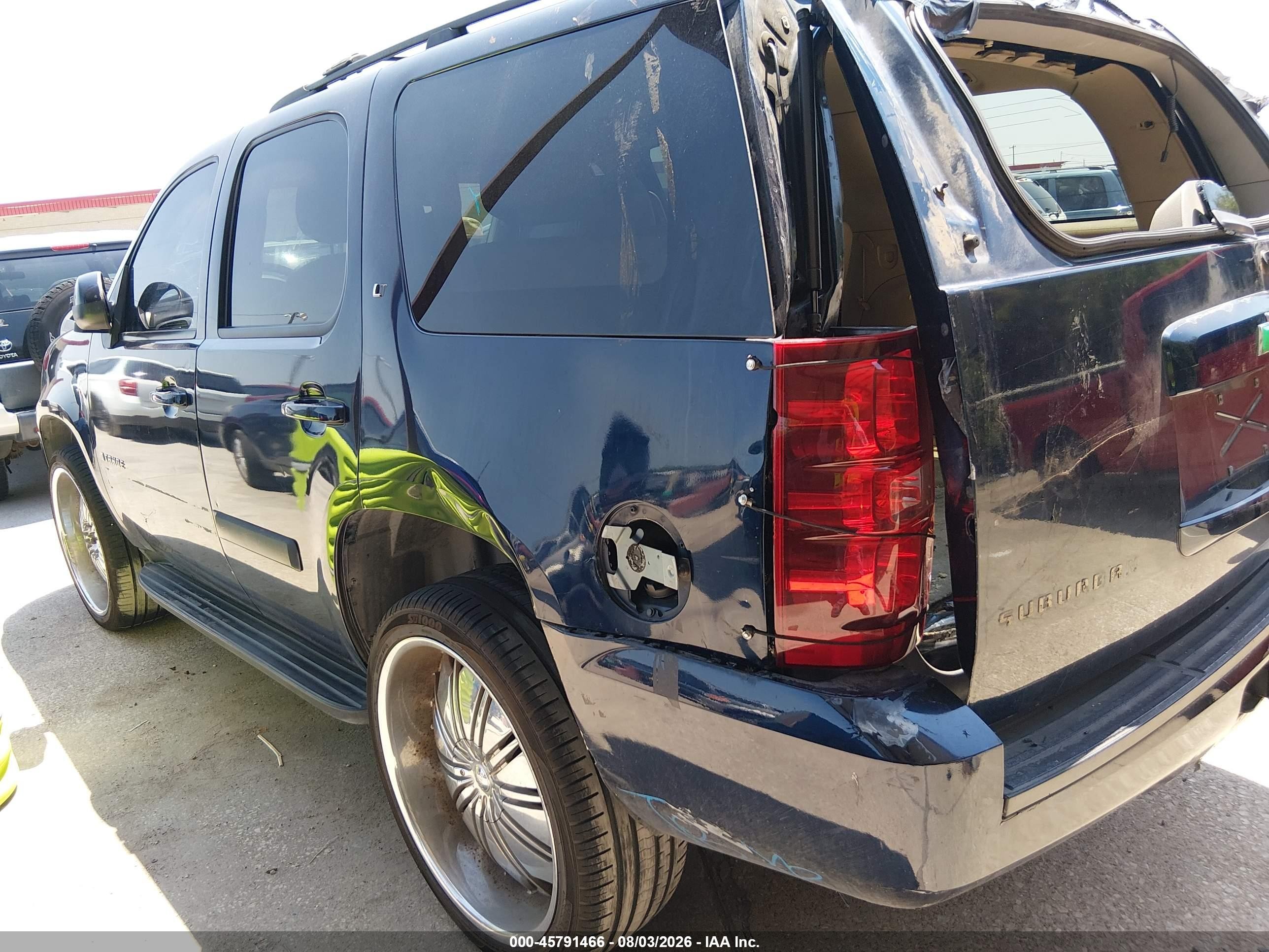 2009 Chevrolet Tahoe Lt2 Blue vin: 1GNFC23069R158013
