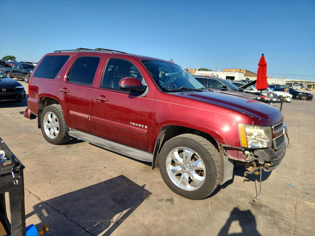 2009 Chevrolet Tahoe C1500 Lt Maroon vin: 1GNFC230X9R151145