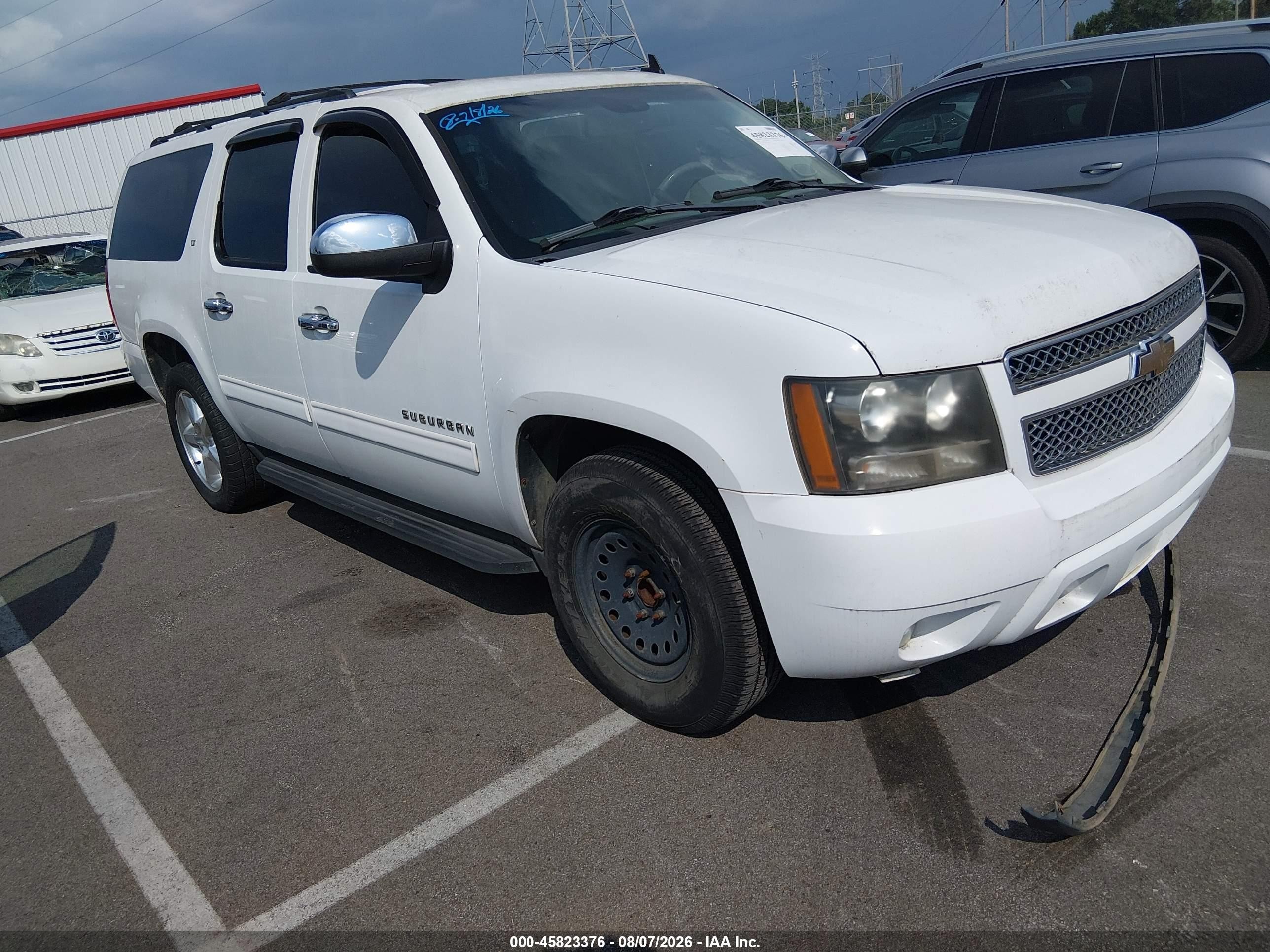 2009 Chevrolet Suburban 1500 Lt2 White vin: 1GNFC26039R300698