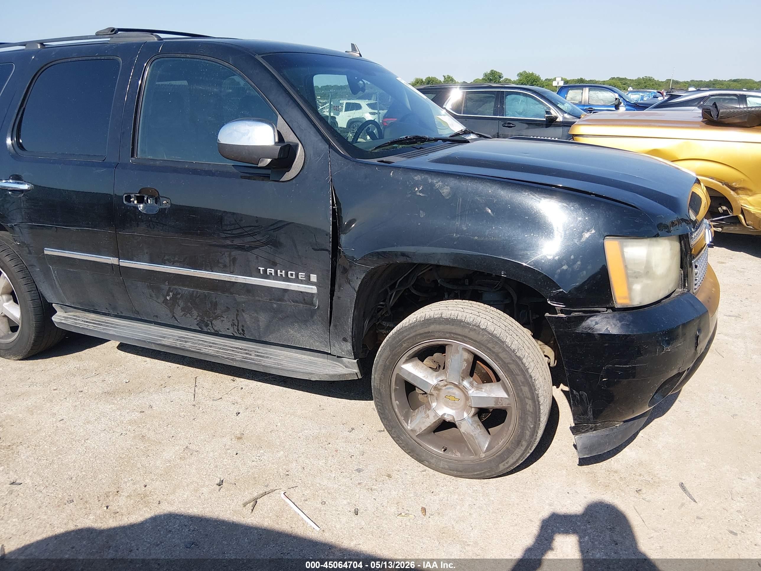 2009 Chevrolet Tahoe Ltz Black vin: 1GNFC33049R252736