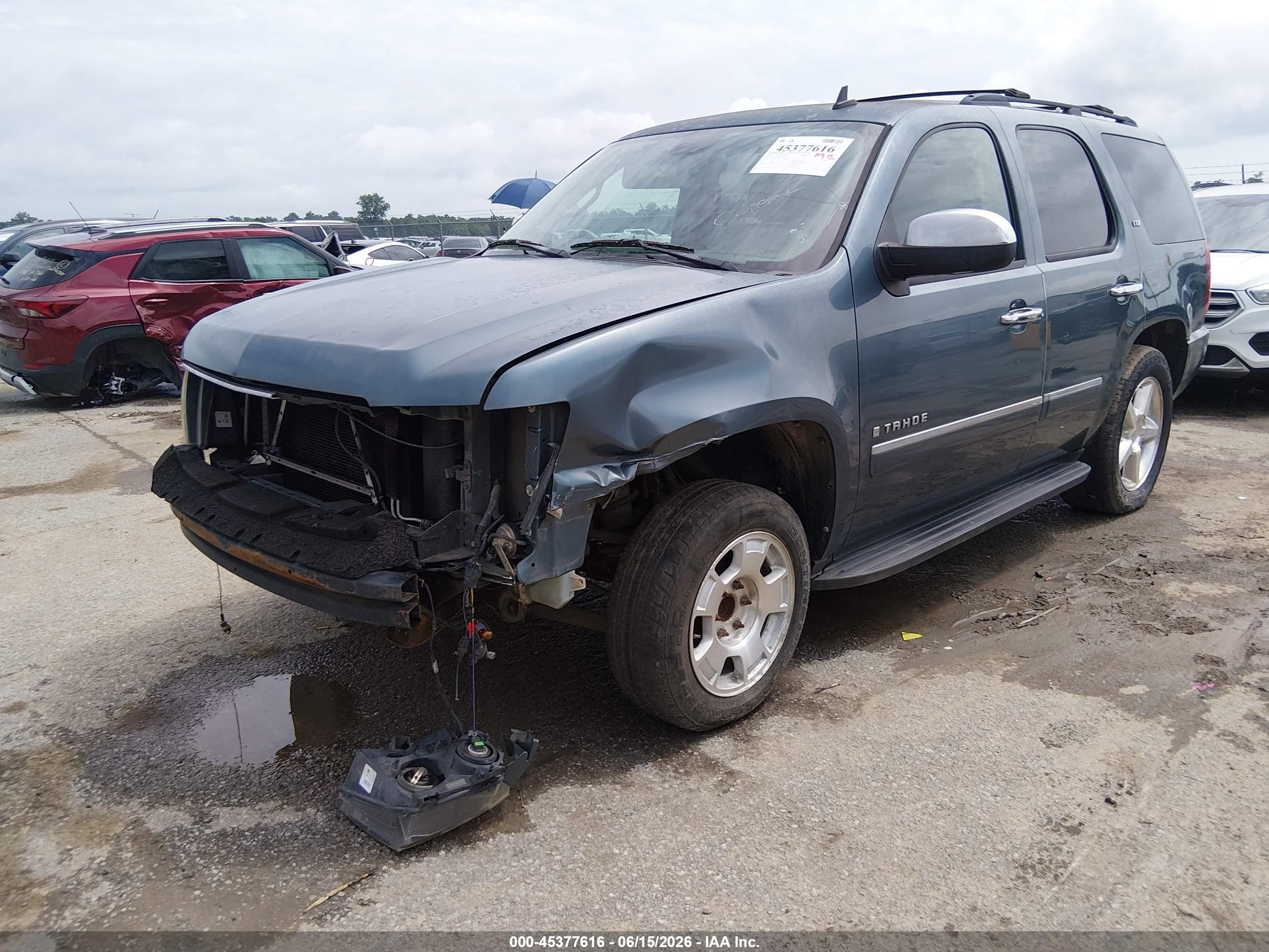 2009 Chevrolet Tahoe Ltz Синий vin: 1GNFC33J59R176419