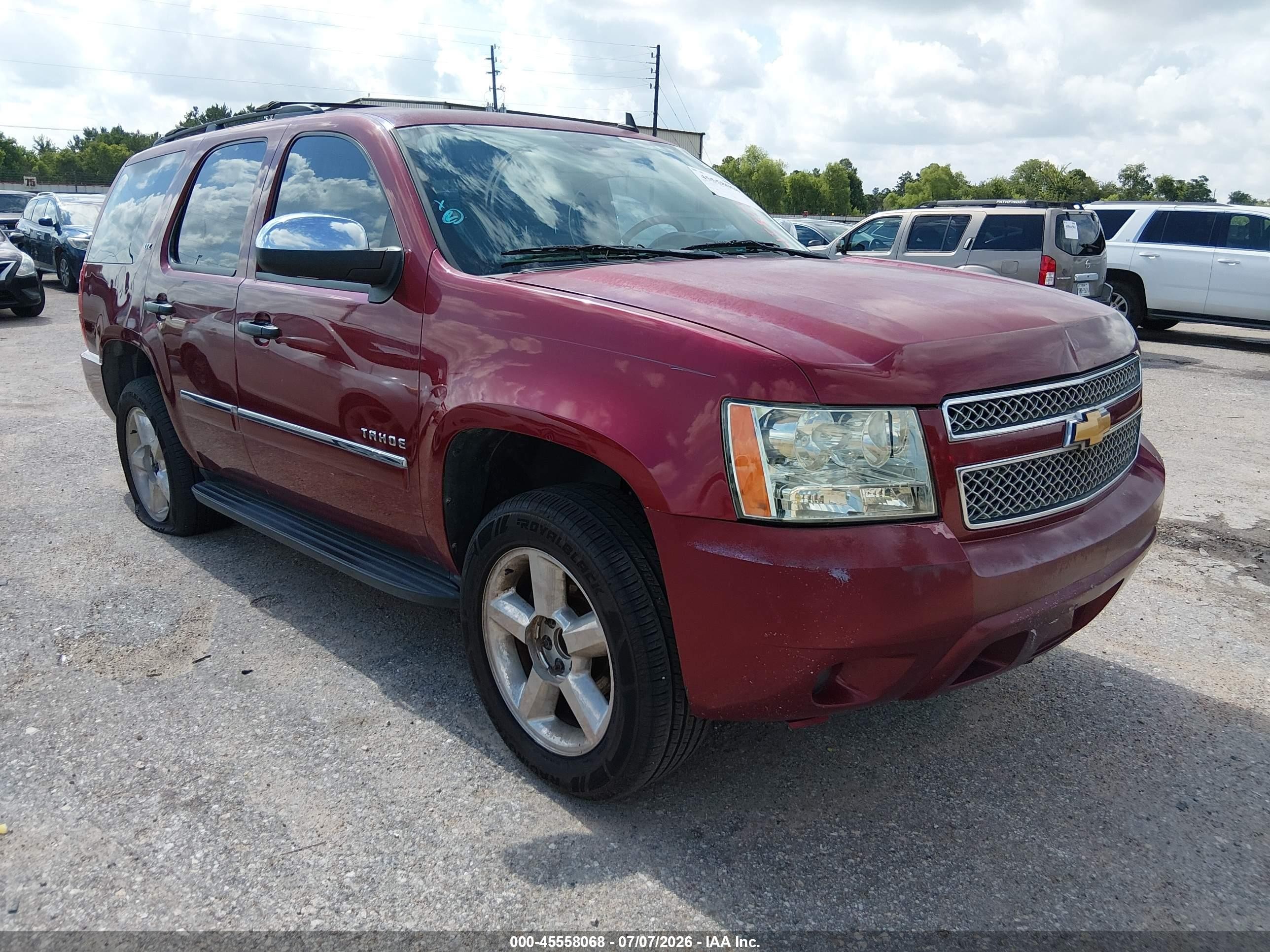 2009 Chevrolet Tahoe Ltz Red vin: 1GNFC33J99R301051