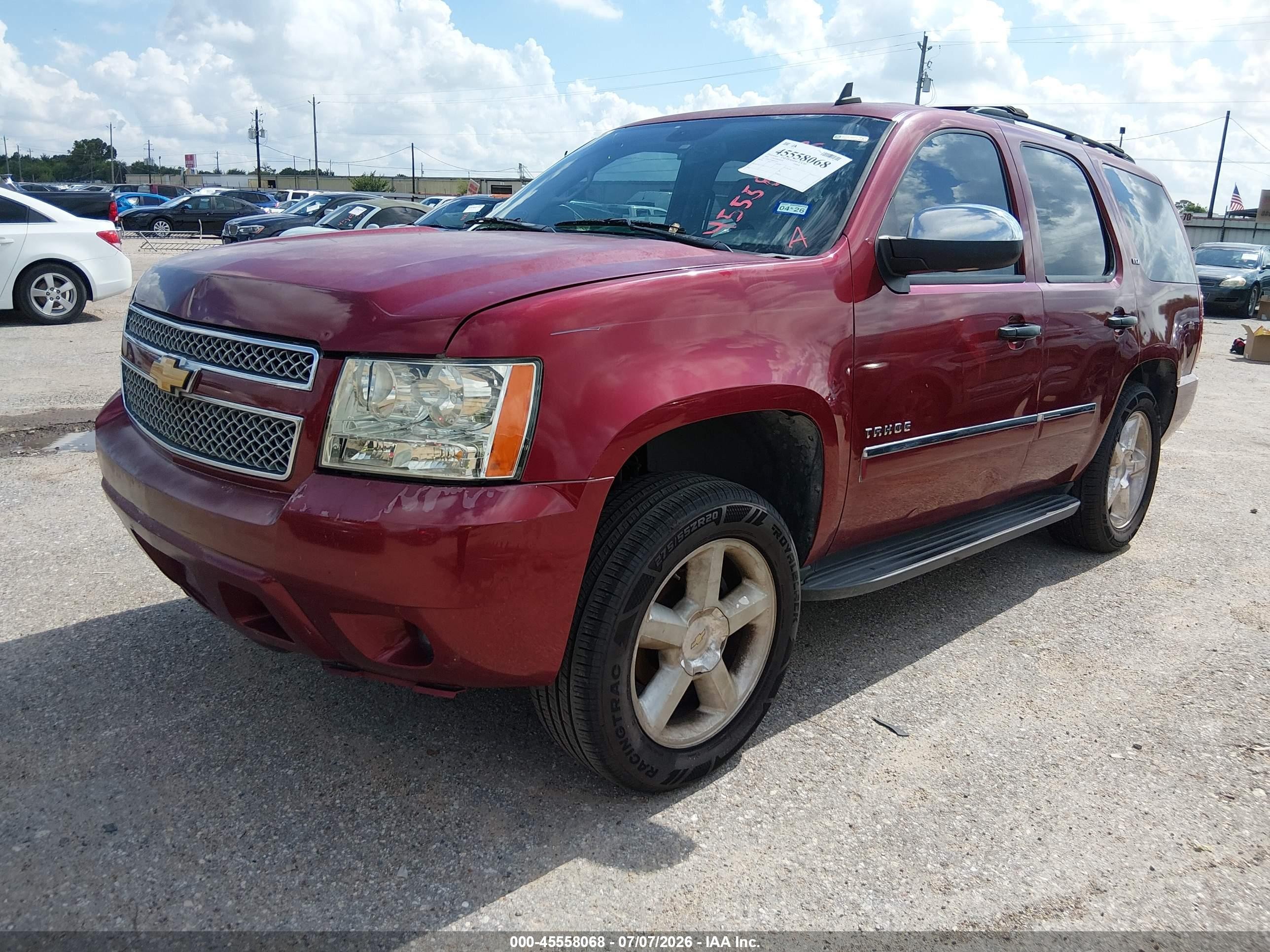 2009 Chevrolet Tahoe Ltz Red vin: 1GNFC33J99R301051