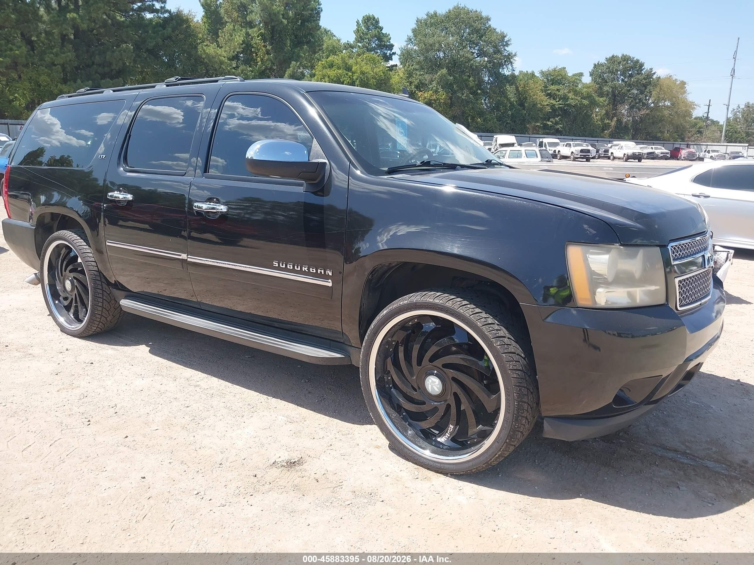 2009 Chevrolet Suburban 1500 Ltz Black vin: 1GNFC36089R299778