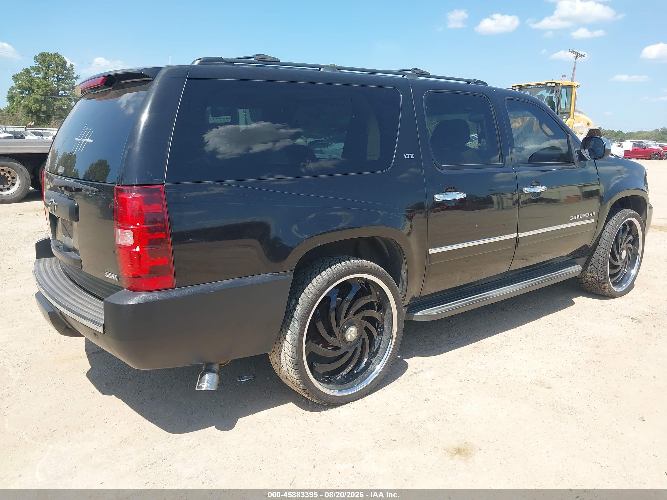 2009 Chevrolet Suburban 1500 Ltz Black vin: 1GNFC36089R299778