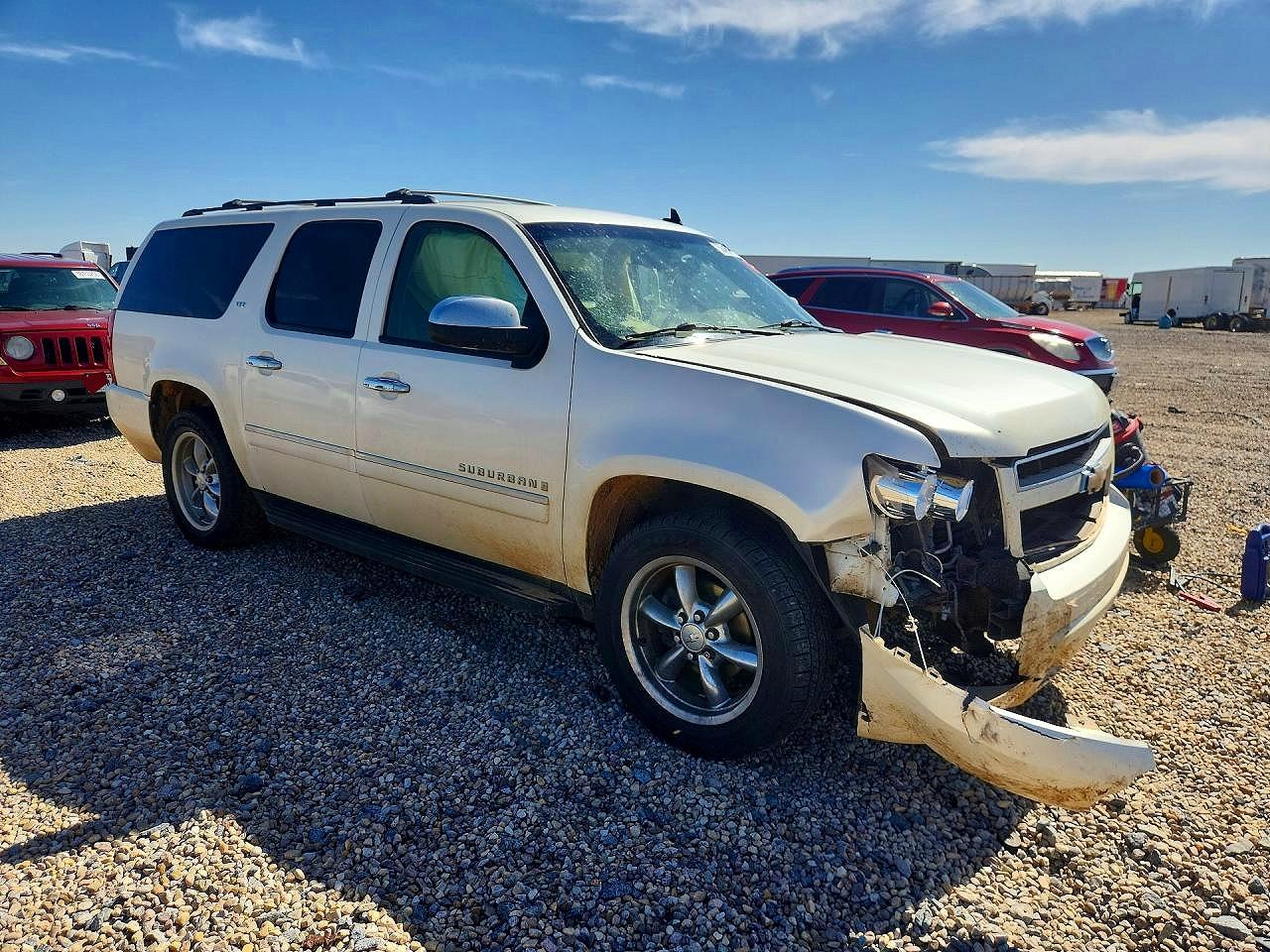 2009 Chevrolet Suburban C1500 Ltz Cream vin: 1GNFC36J19R184044