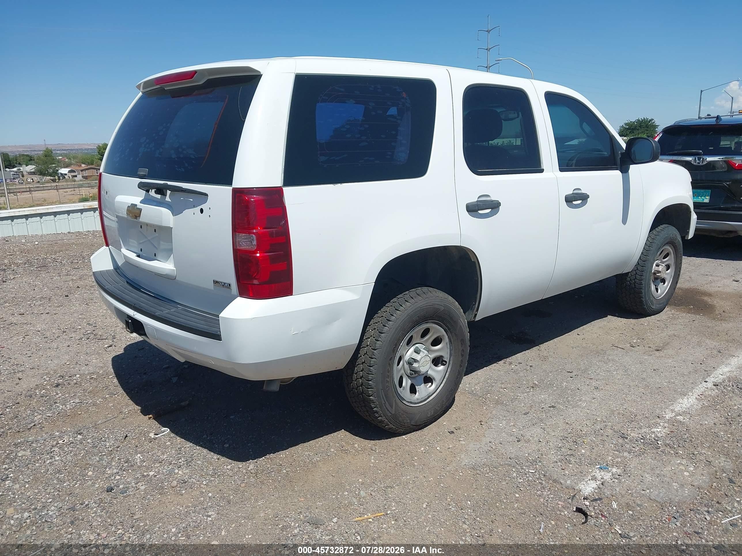 2007 Chevrolet Tahoe Special Service Veh Special Services White vin: 1GNFK03077R349878