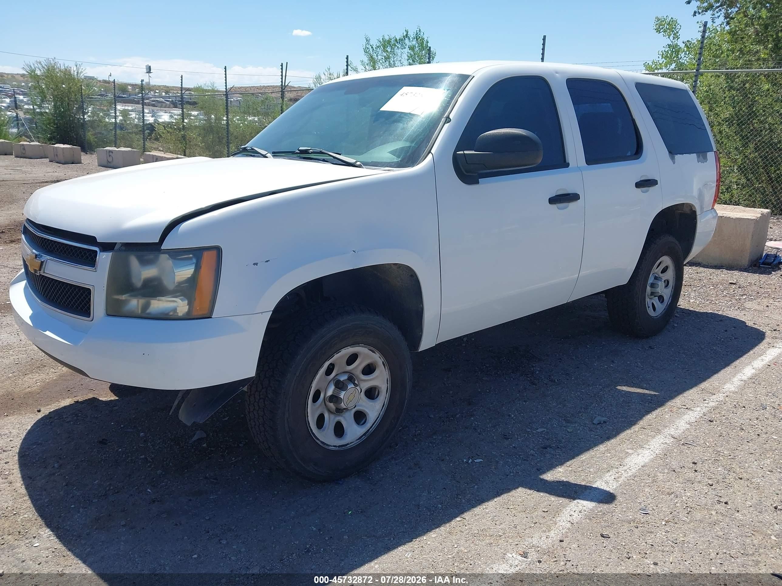 2007 Chevrolet Tahoe Special Service Veh Special Services White vin: 1GNFK03077R349878