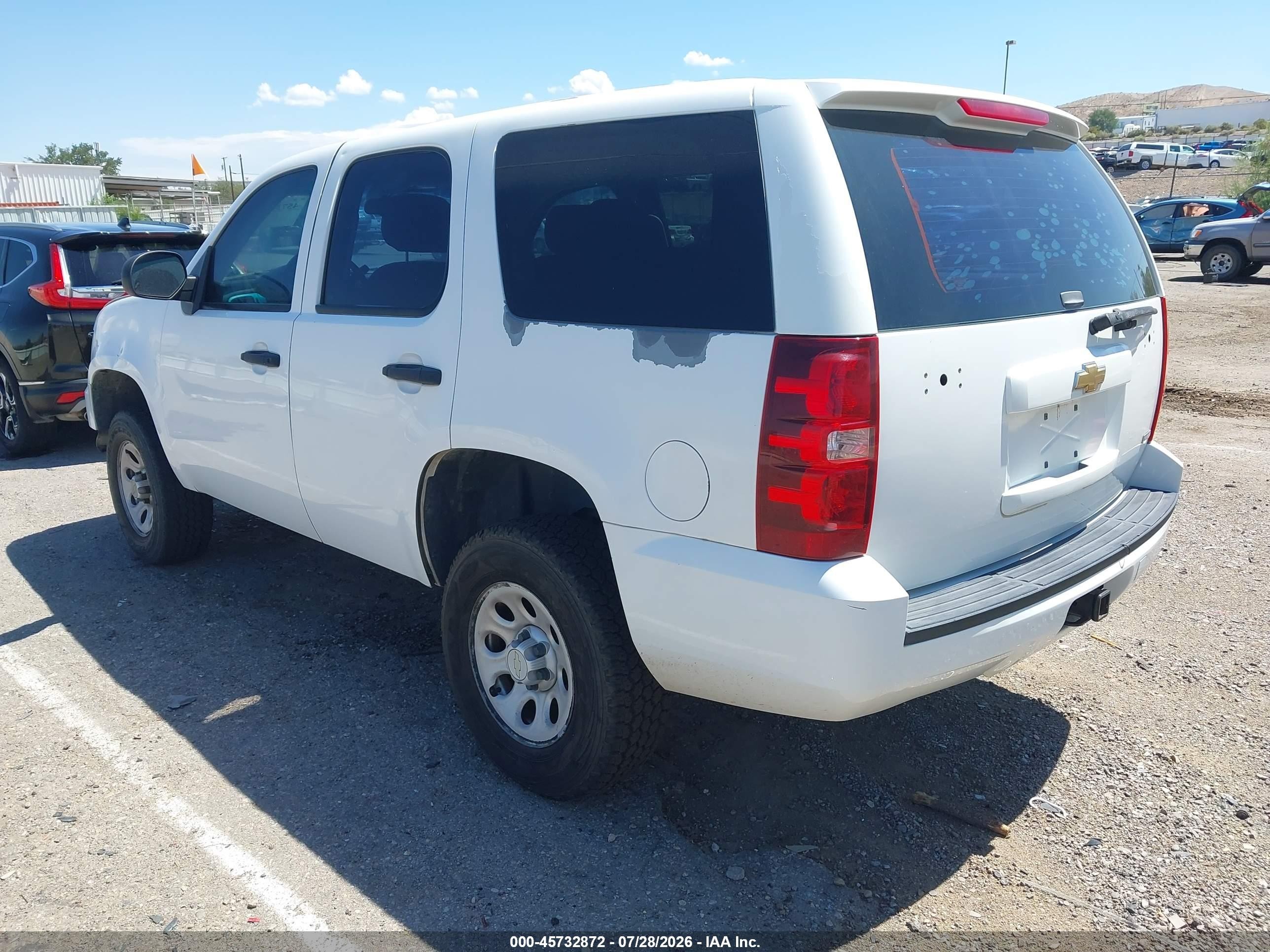 2007 Chevrolet Tahoe Special Service Veh Special Services White vin: 1GNFK03077R349878