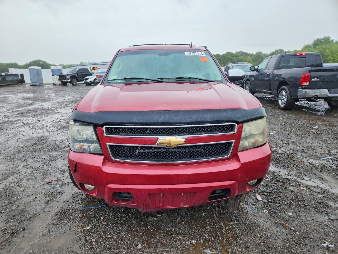 2007 Chevrolet Tahoe K1500 Red vin: 1GNFK13007J105381
