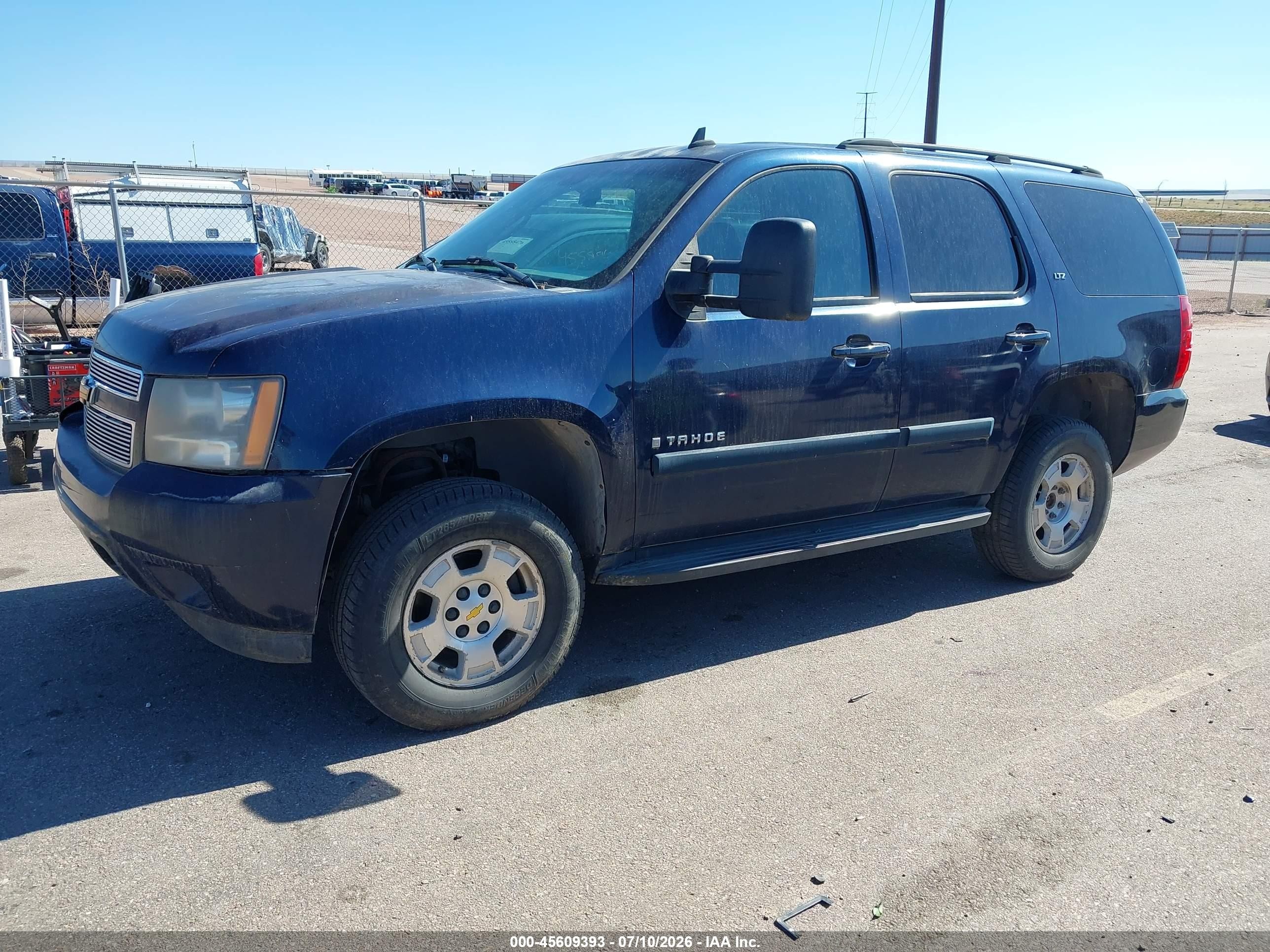 2007 Chevrolet Tahoe Ltz Dark Blue vin: 1GNFK13007R157255